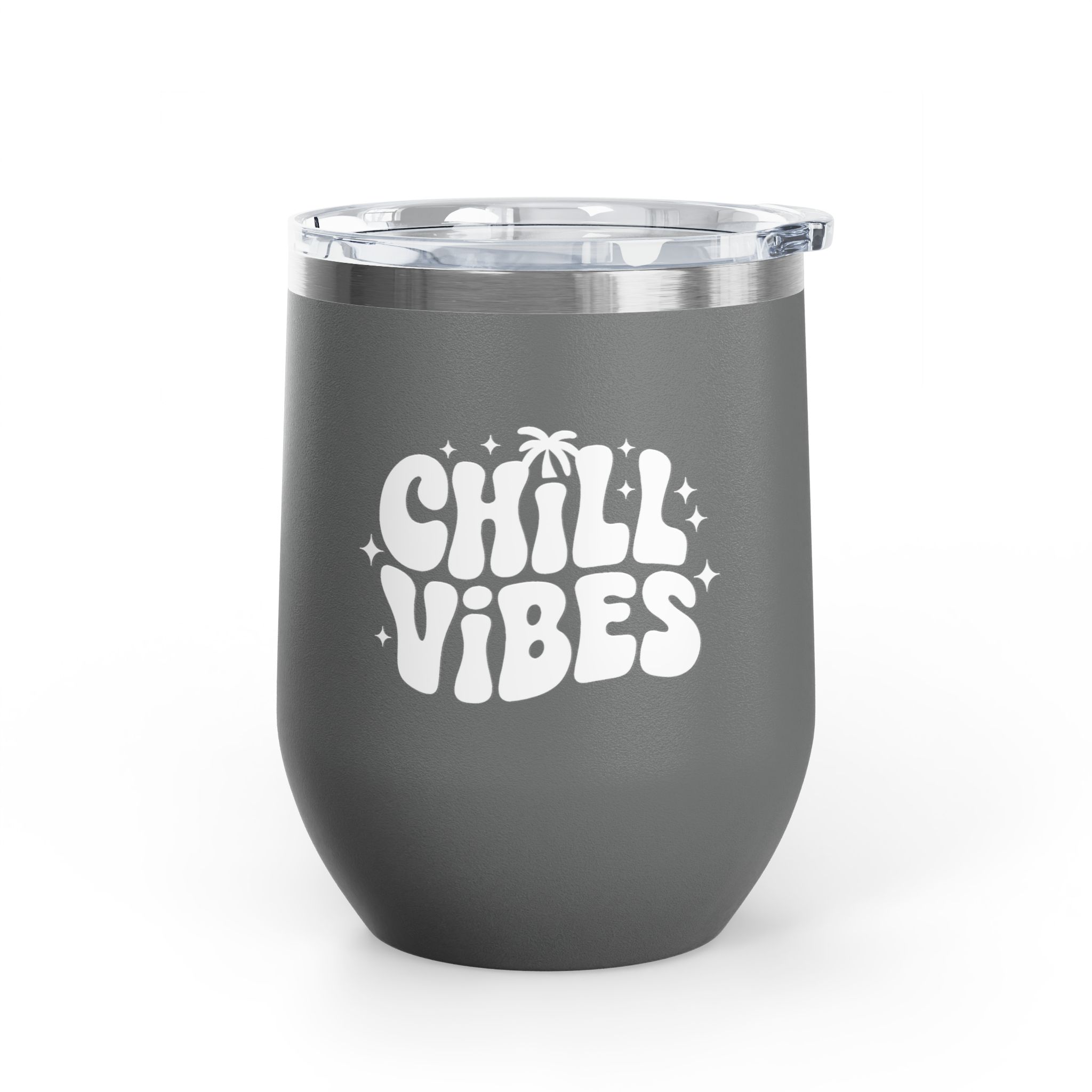 Chill Vibes - Wine Tumbler, 12oz - Image 6