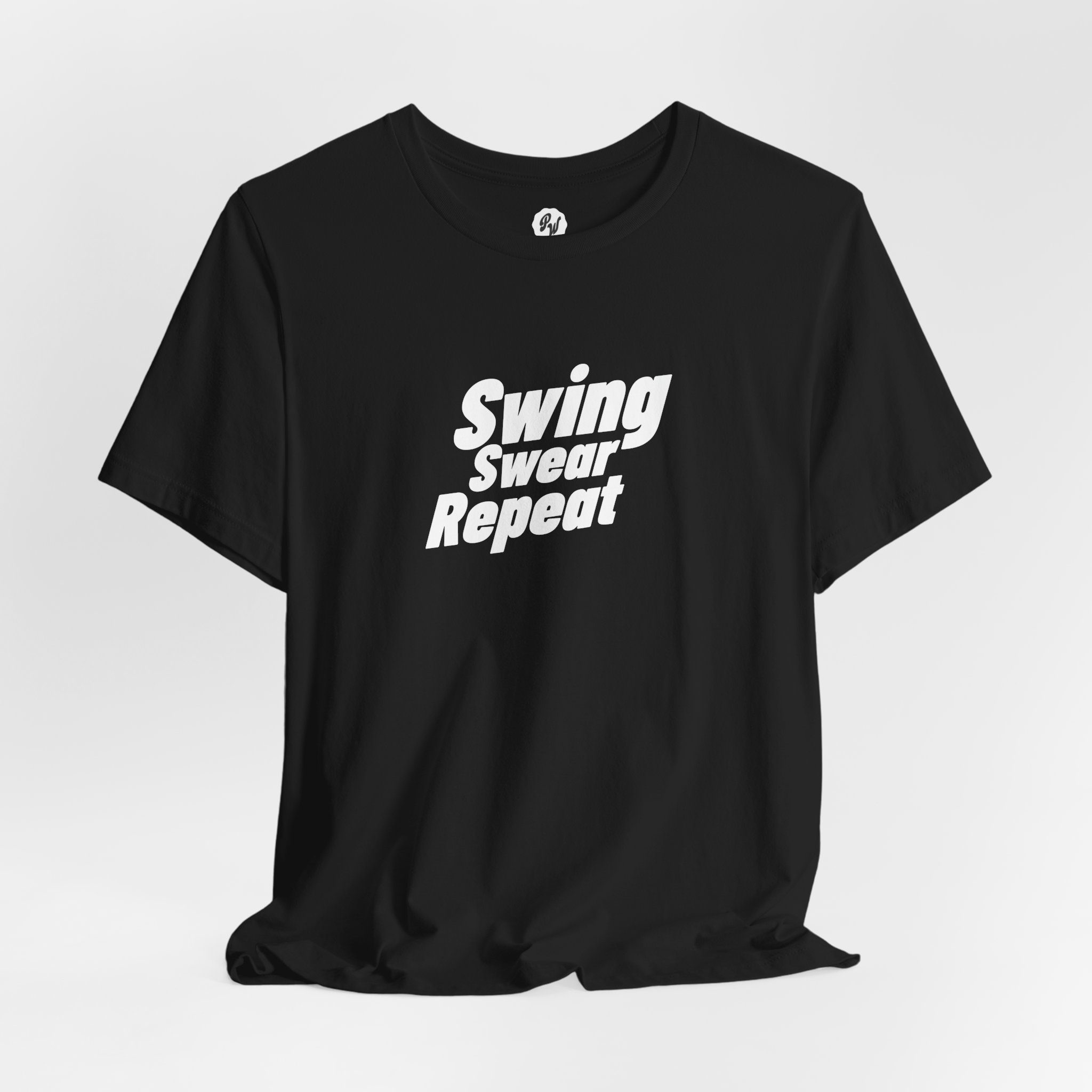 Swing, Swear, Repeat – Golf T-Shirt (Dark Colors) - Image 6