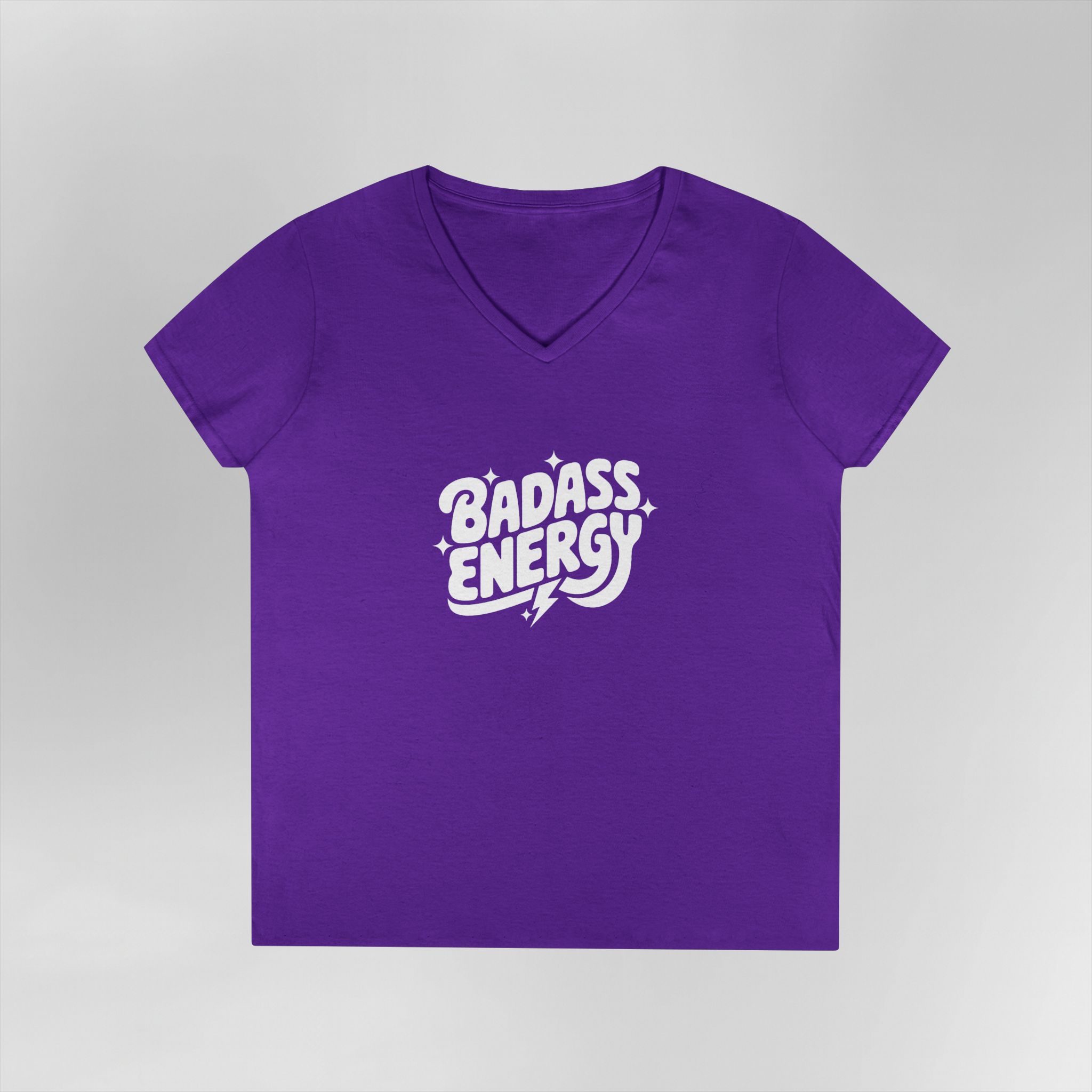 Badass Energy - Ladies V-Neck Tee