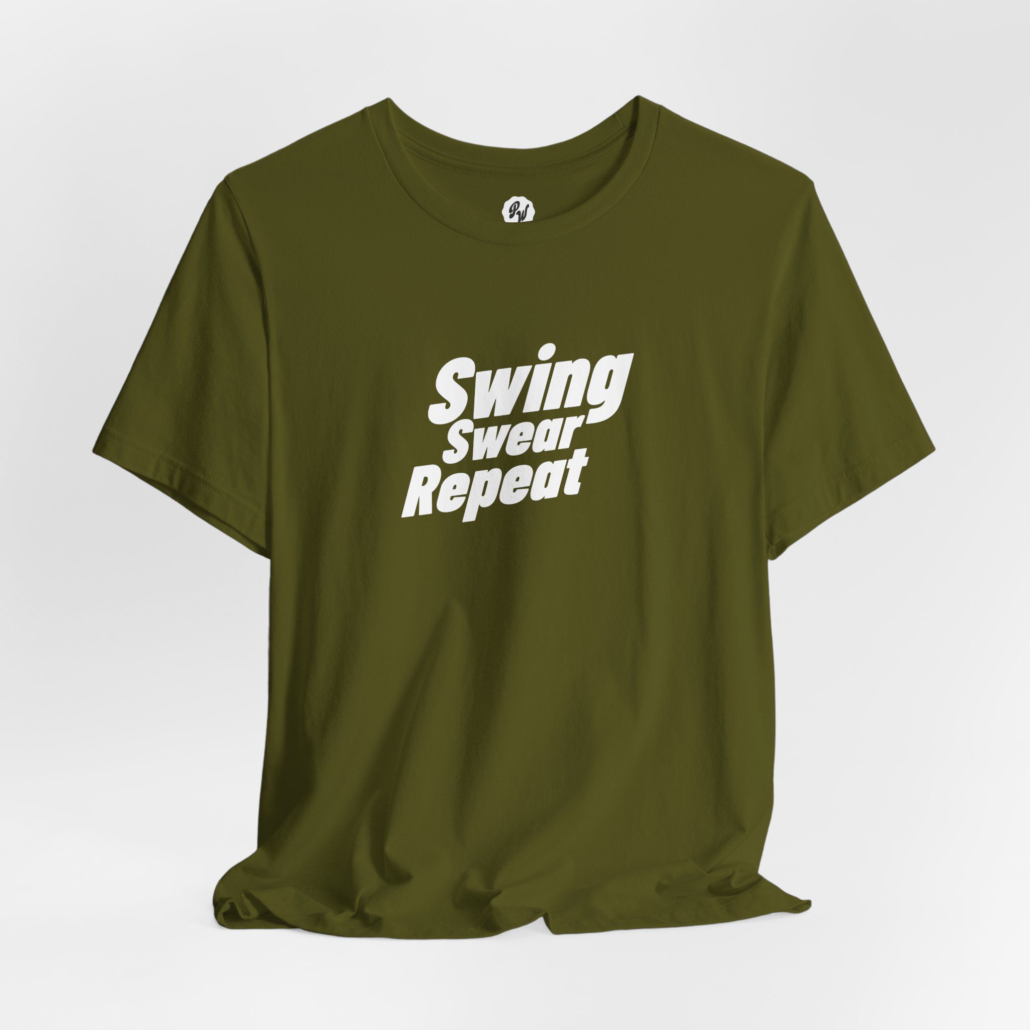 Swing, Swear, Repeat – Golf T-Shirt (Dark Colors) - Image 8