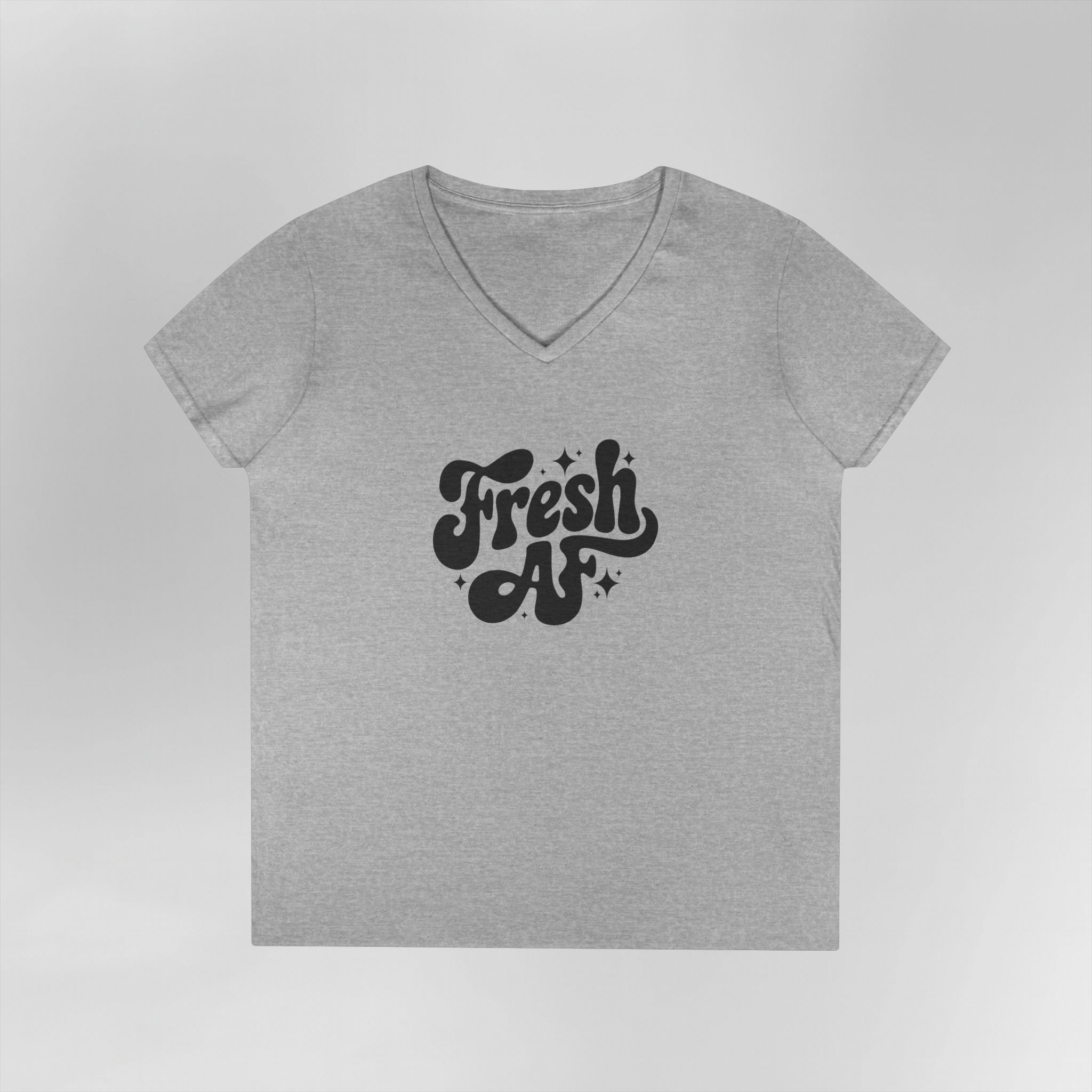Fresh AF - Ladies' V-Neck T-Shirt - Image 8