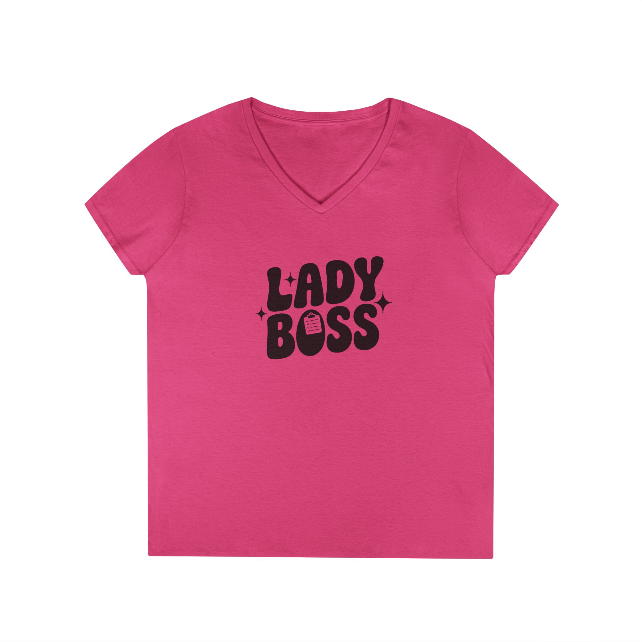 Lady Boss - Ladies V-Neck Tee