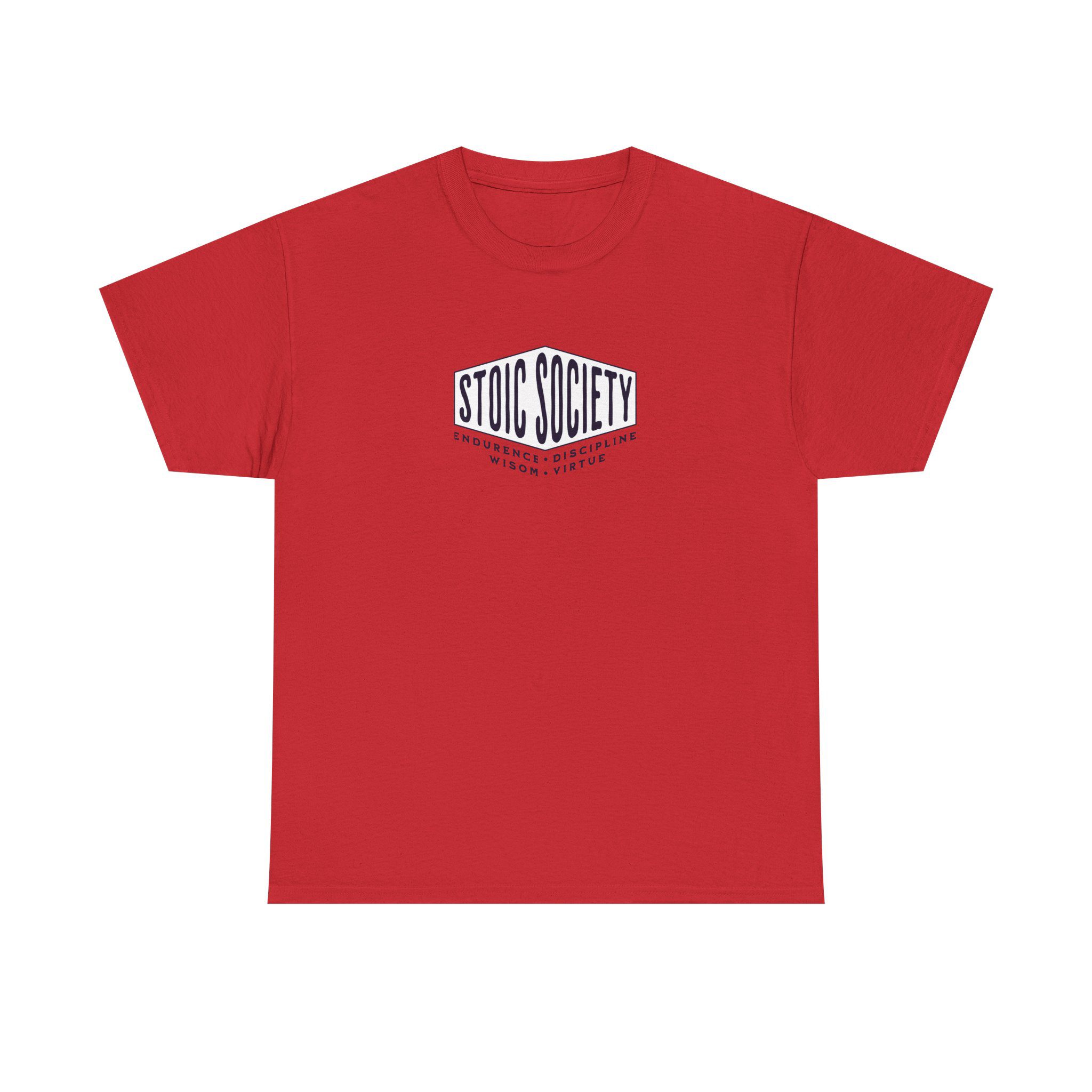 Stoic Society Pilars - Unisex Heavy Cotton T-Shirt - Image 2