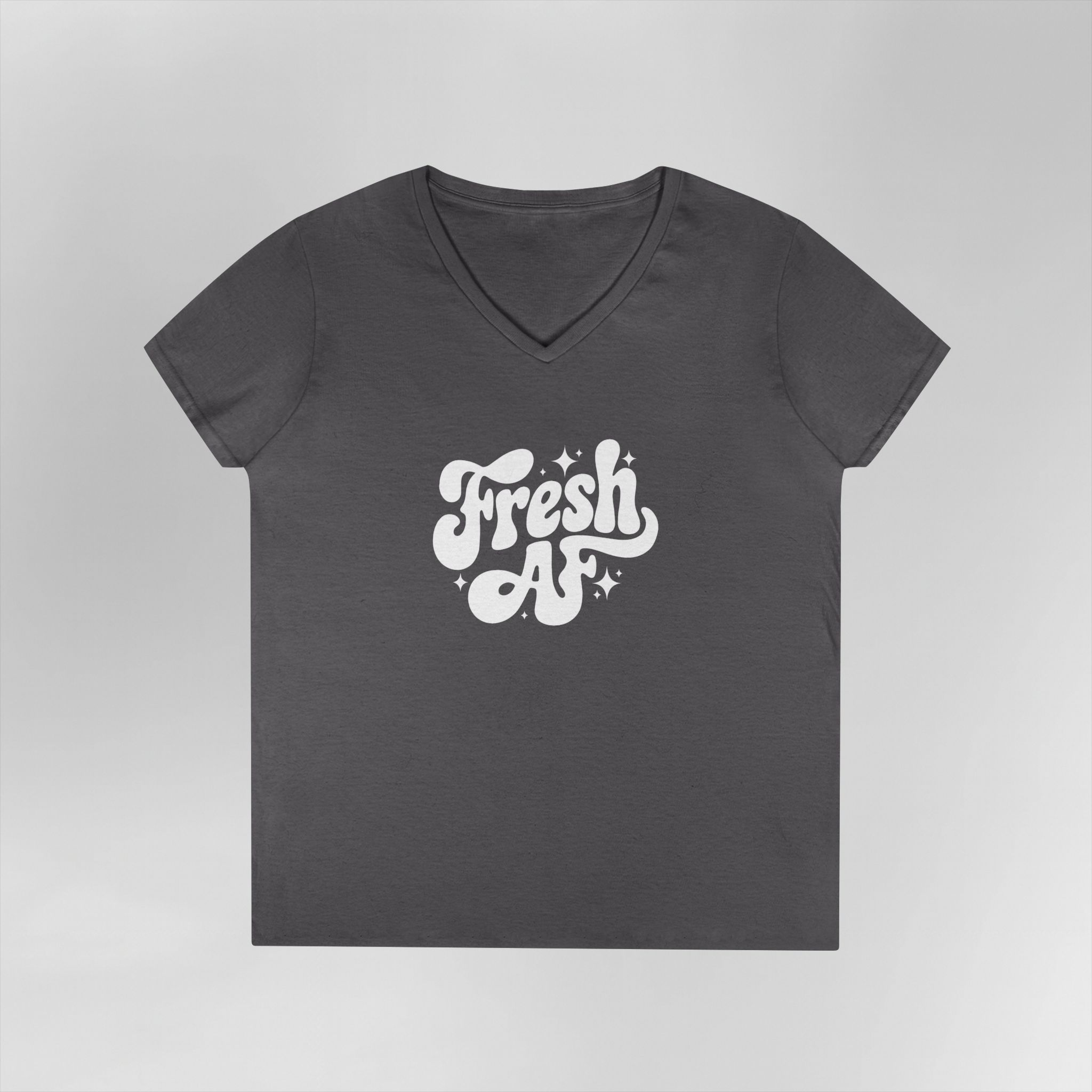 Fresh AF - Ladies' V-Neck T-Shirt - Image 14