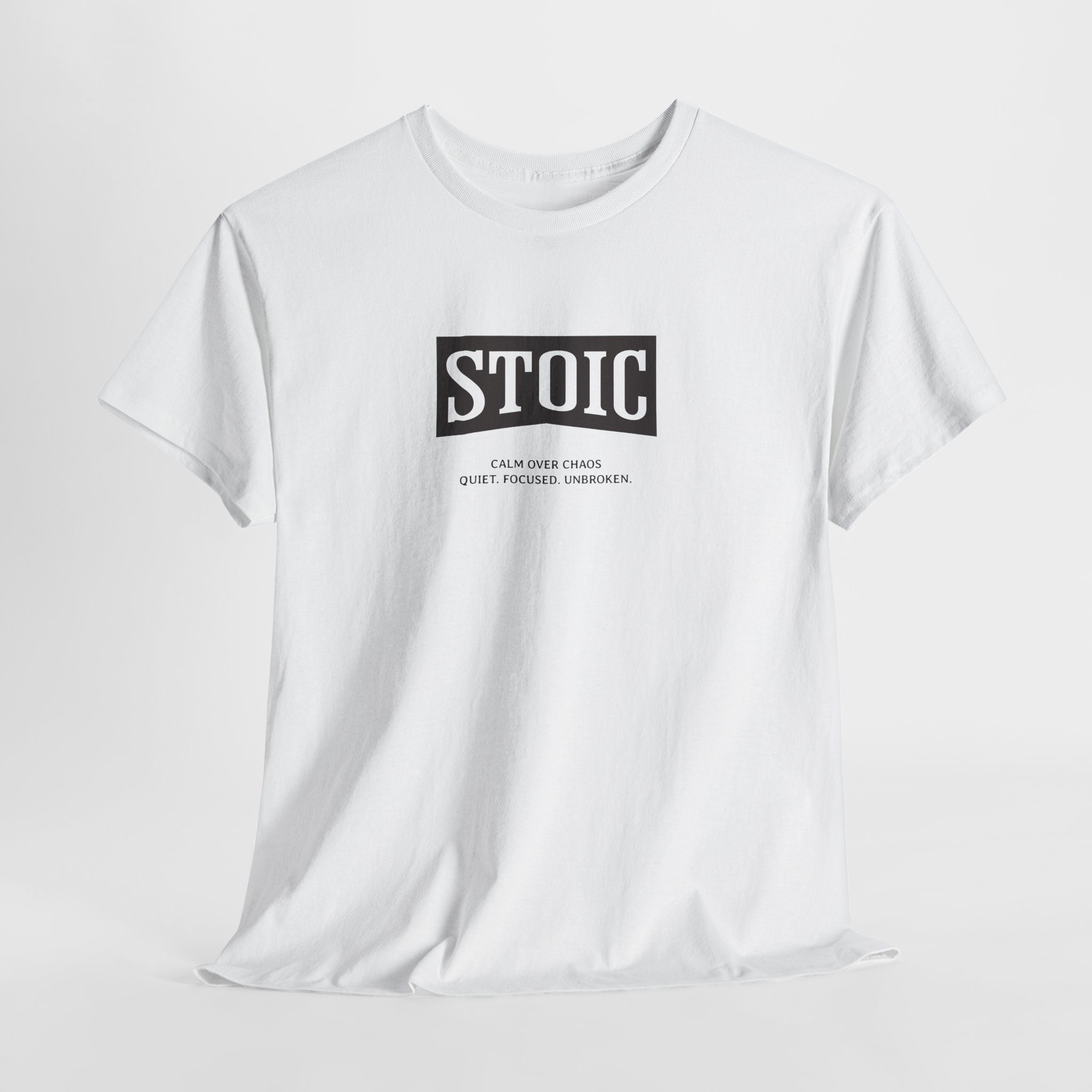 Stoic Society Calm - Unisex Heavy Cotton T-Shirt - Image 2