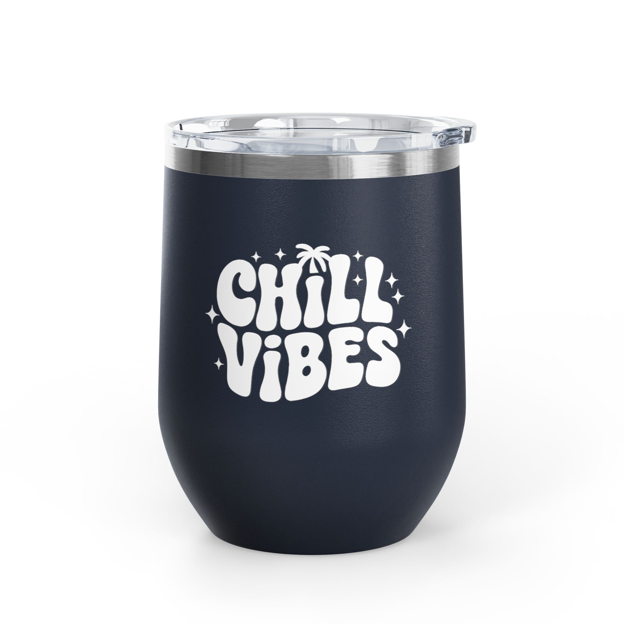 Chill Vibes - Wine Tumbler, 12oz - Image 9