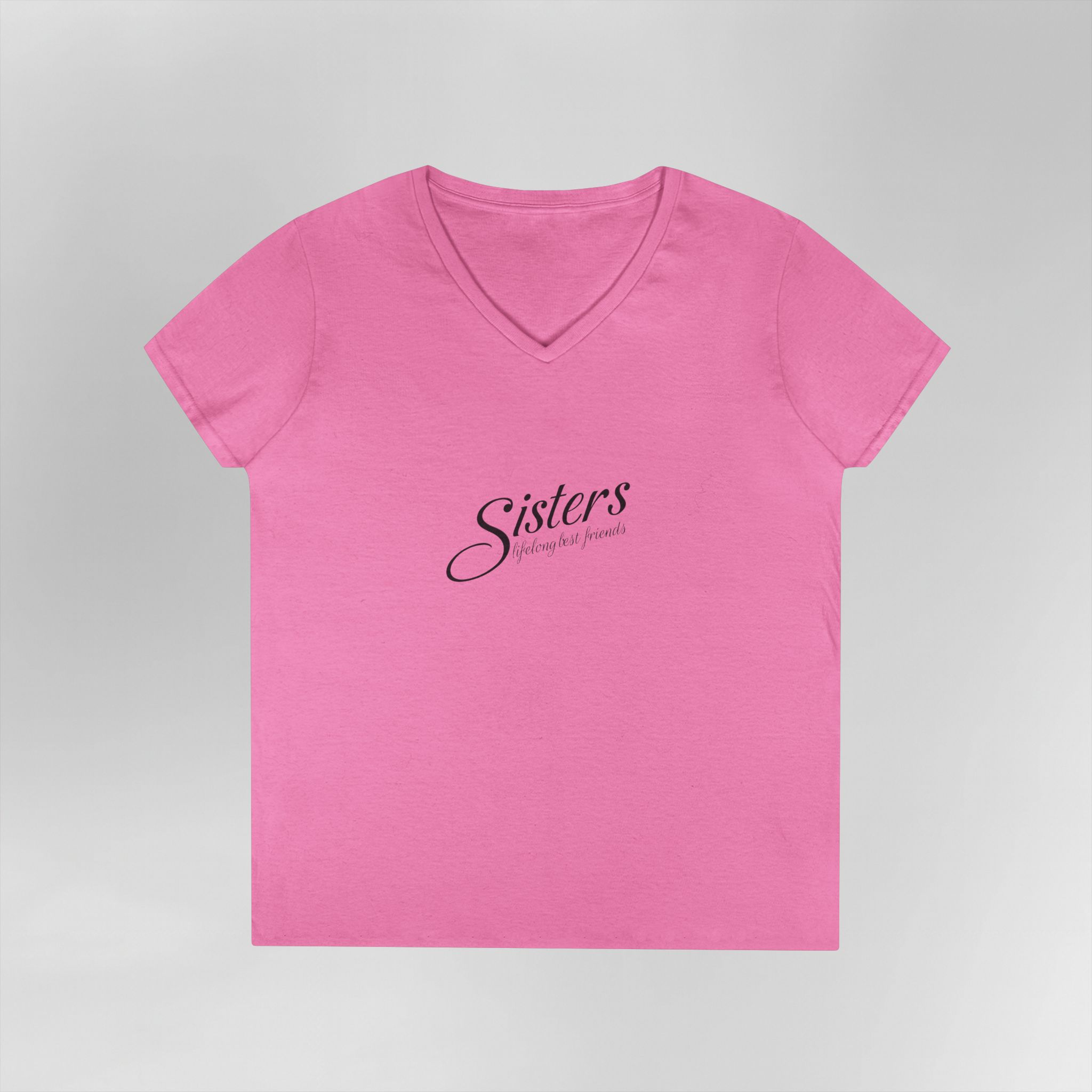 Sisters Lifelong Best Friends - Ladies V-Neck T-Shirt - Image 23