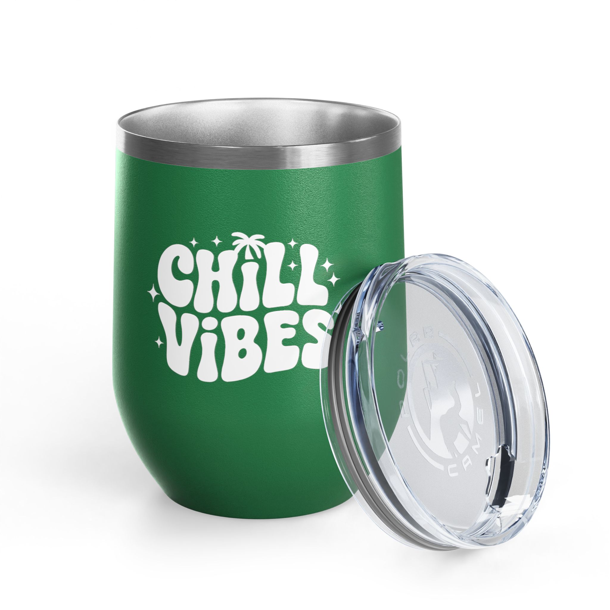 Chill Vibes - Wine Tumbler, 12oz - Image 4