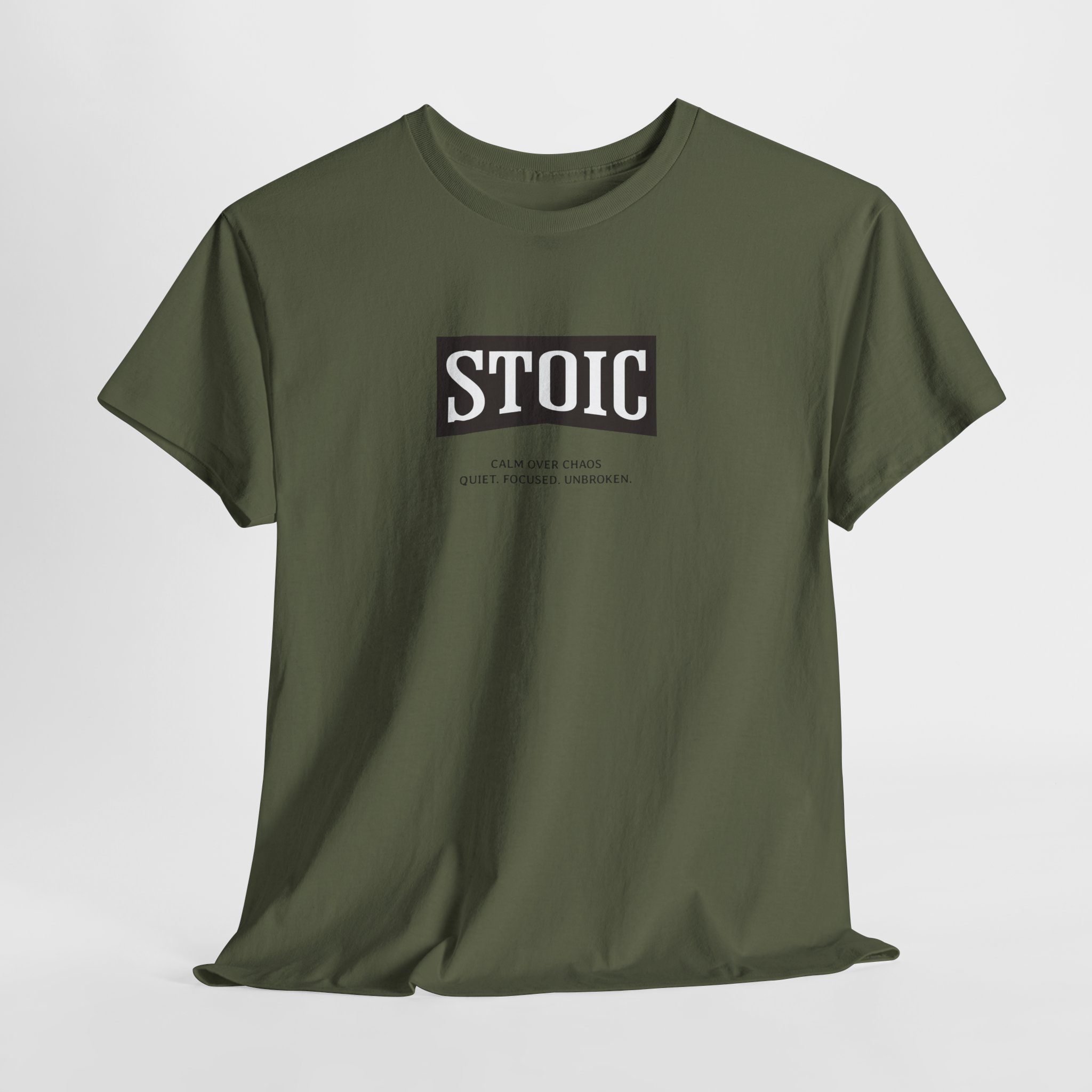 Stoic Society Calm - Unisex Heavy Cotton T-Shirt - Image 3