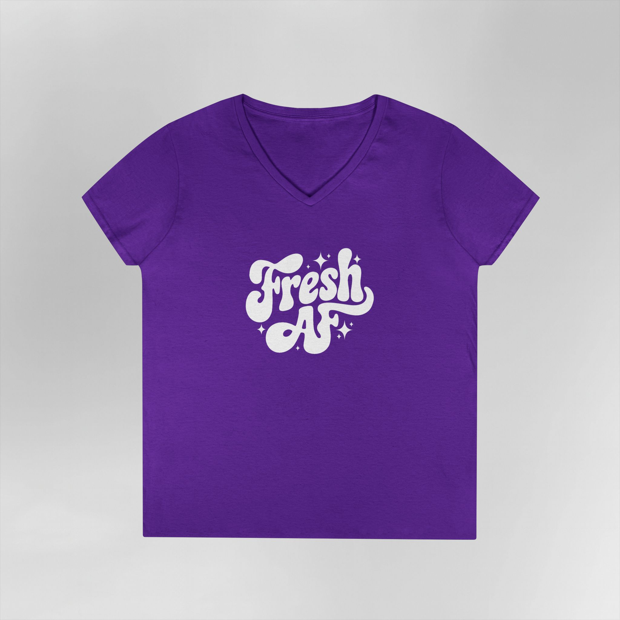 Fresh AF - Ladies' V-Neck T-Shirt - Image 22