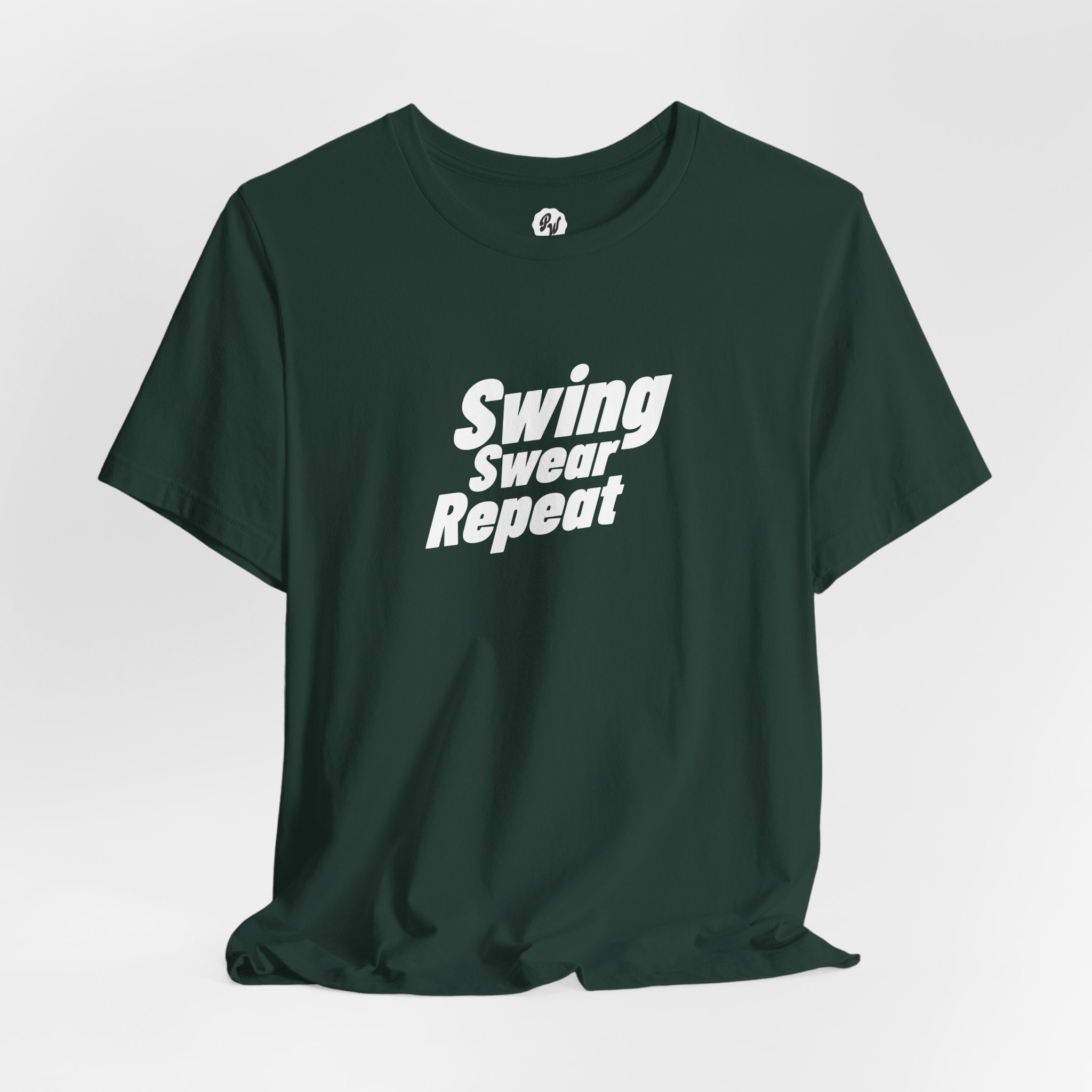 Swing, Swear, Repeat – Golf T-Shirt (Dark Colors) - Image 9