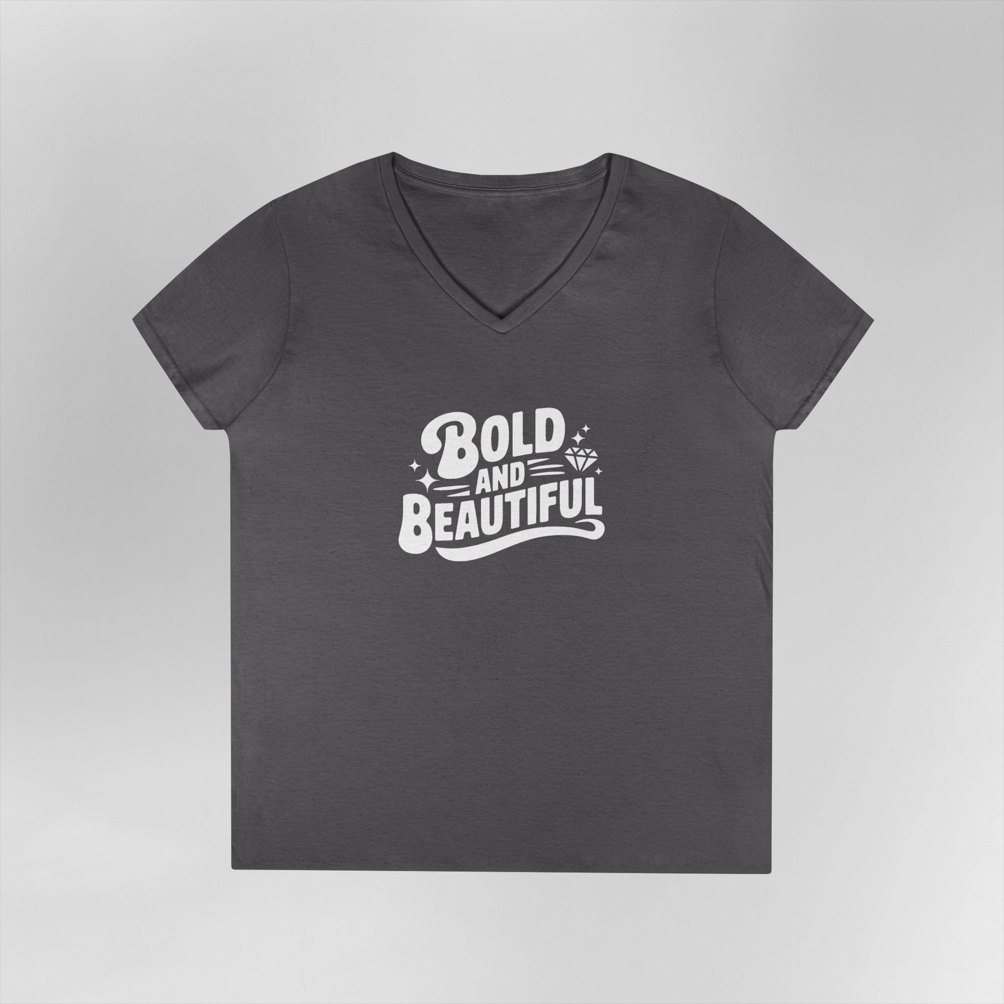 Bold and Beautiful - Ladies V-Neck T-Shirt - Image 9