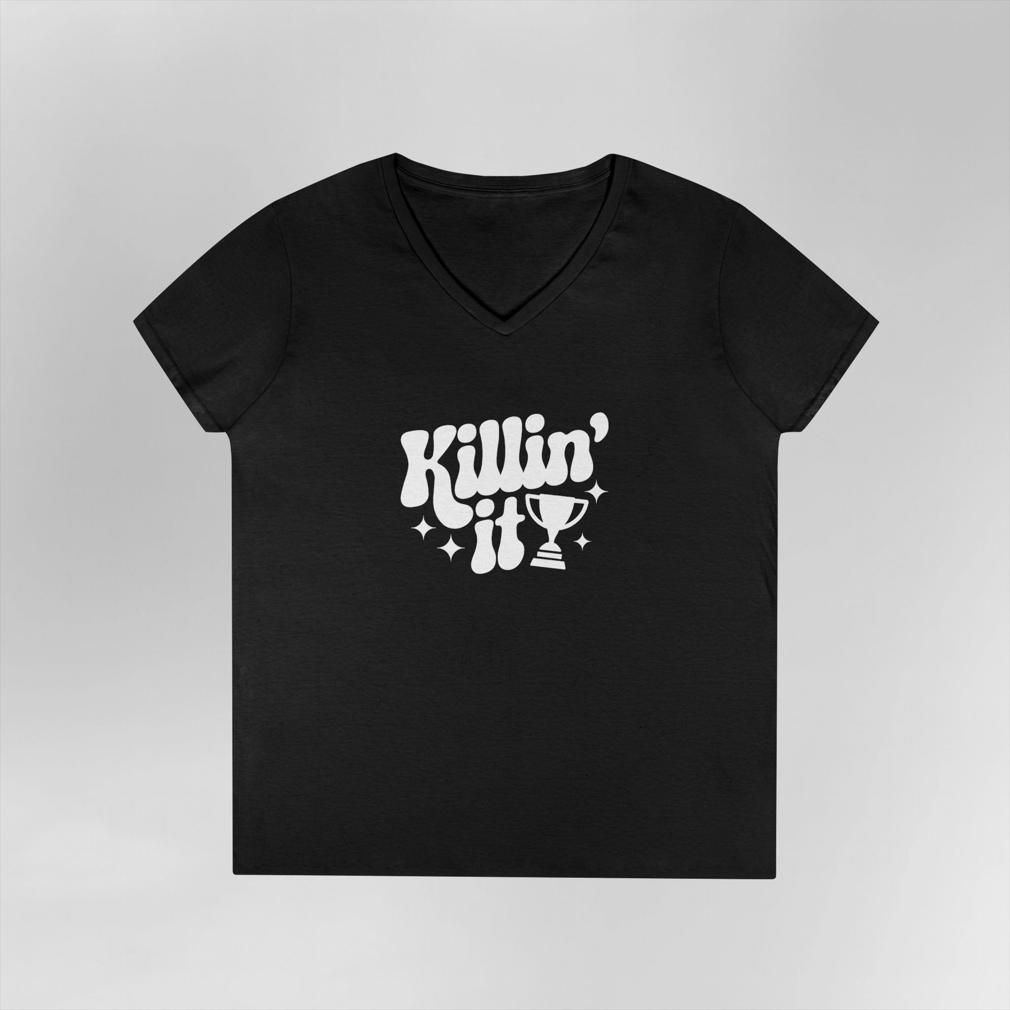 Killin' It - Ladies V-Neck Tee - Image 5