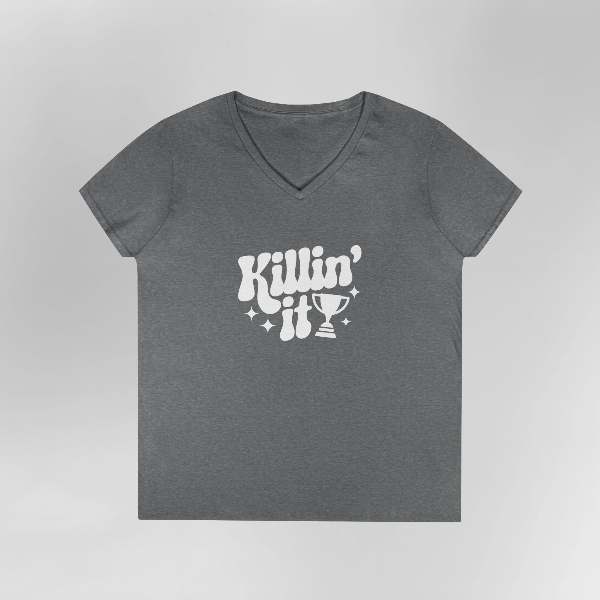 Killin' It - Ladies V-Neck Tee - Image 7