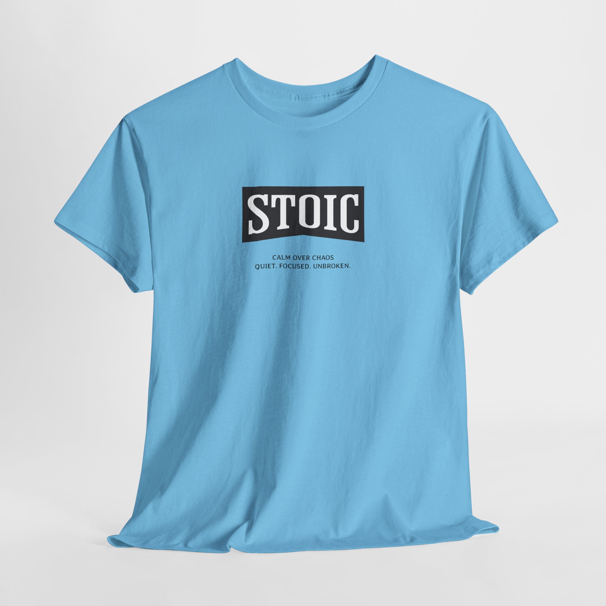 Stoic Society Calm - Unisex Heavy Cotton T-Shirt - Image 6