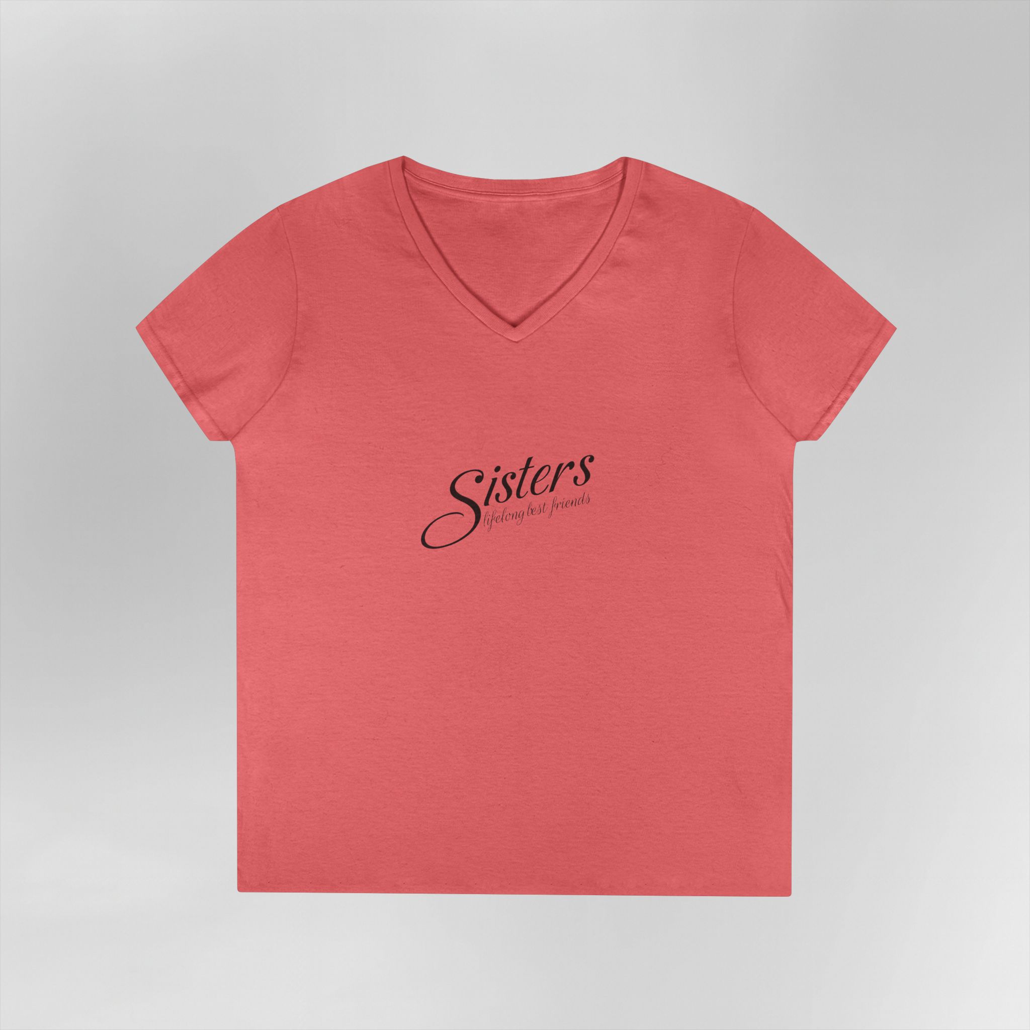 Sisters Lifelong Best Friends - Ladies V-Neck T-Shirt - Image 5