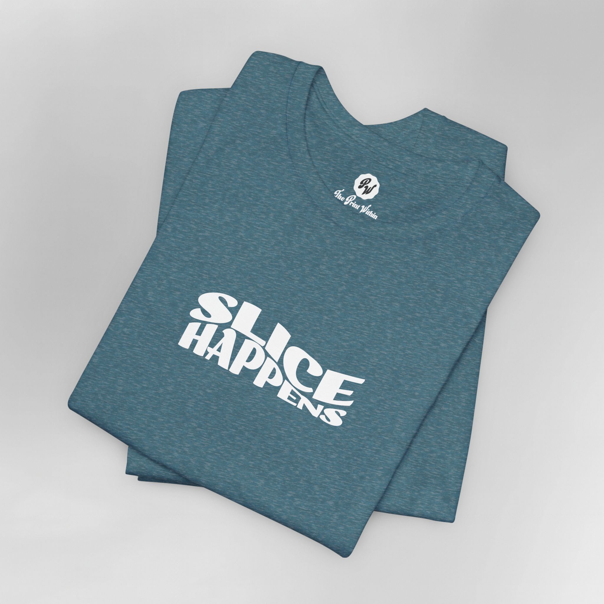 Slice Happens - Golf T-Shirt Dark Heather Colors - Image 4