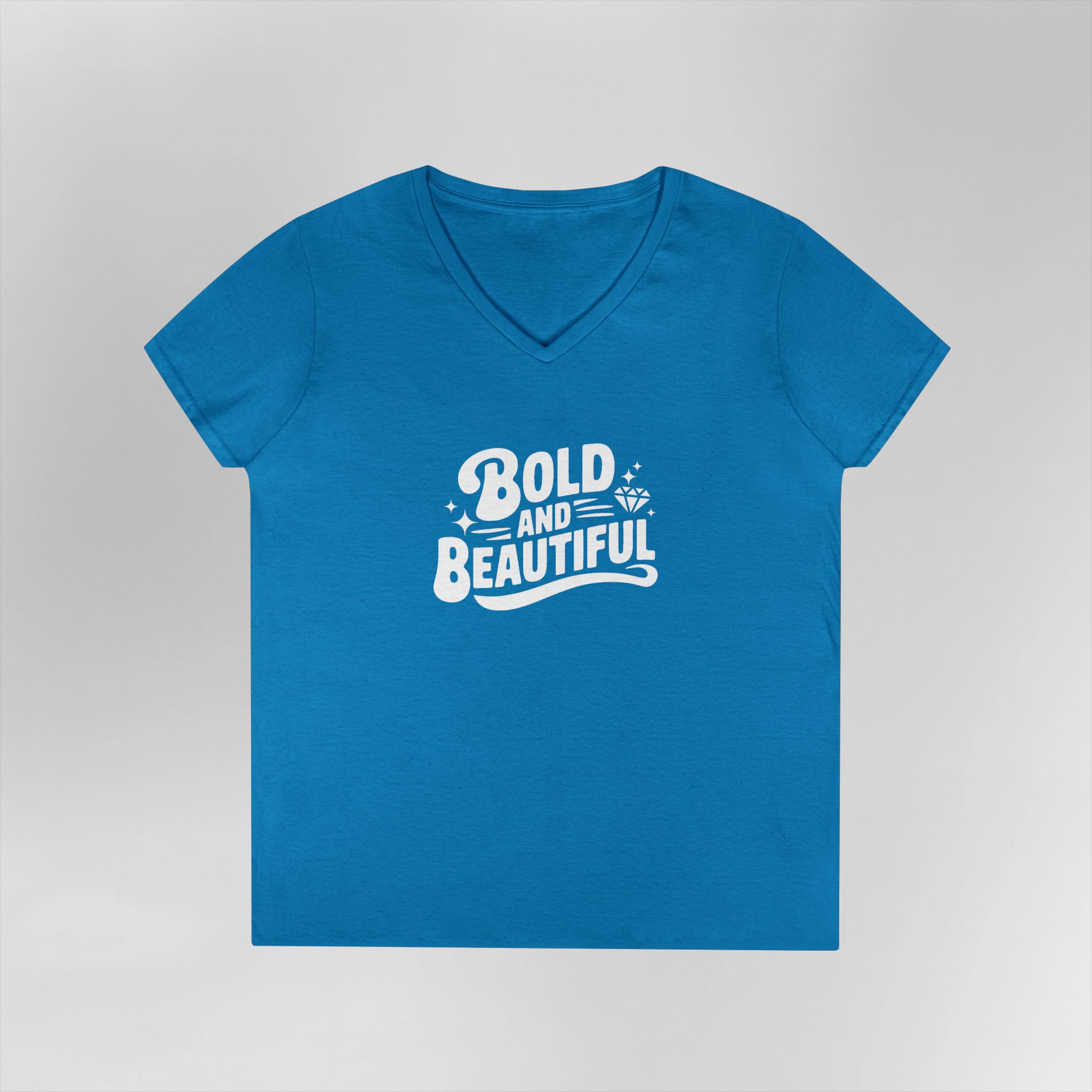 Bold and Beautiful - Ladies V-Neck T-Shirt - Image 8