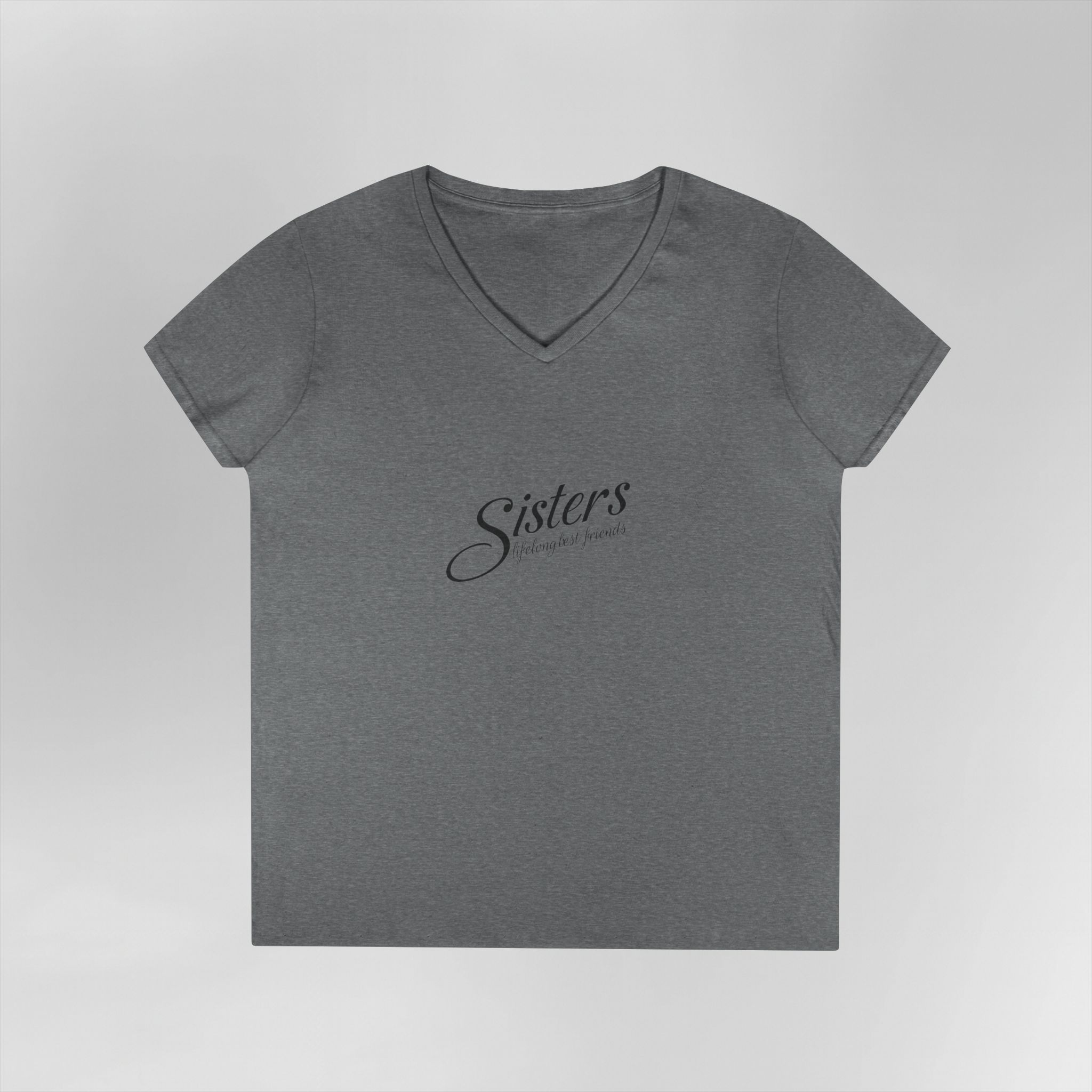 Sisters Lifelong Best Friends - Ladies V-Neck T-Shirt - Image 11