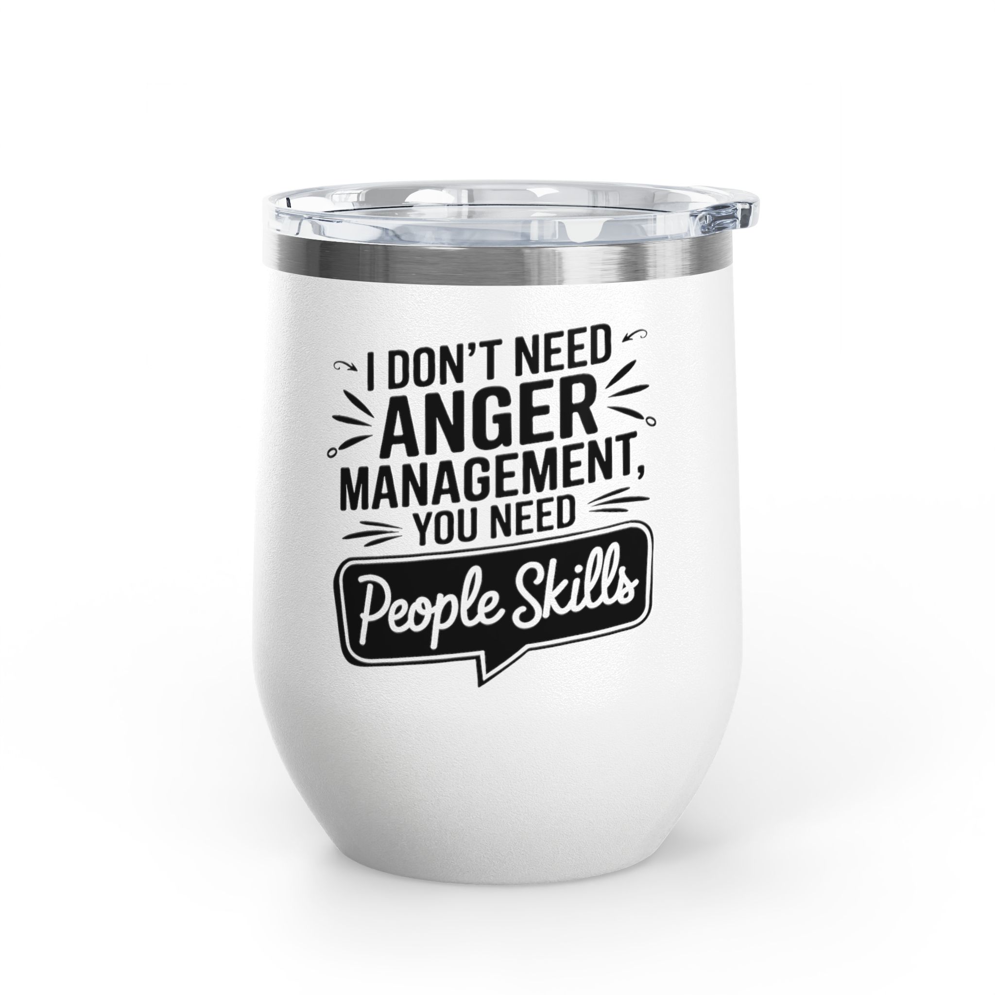 Anger Management - Wine Tumbler, 12oz - Image 4