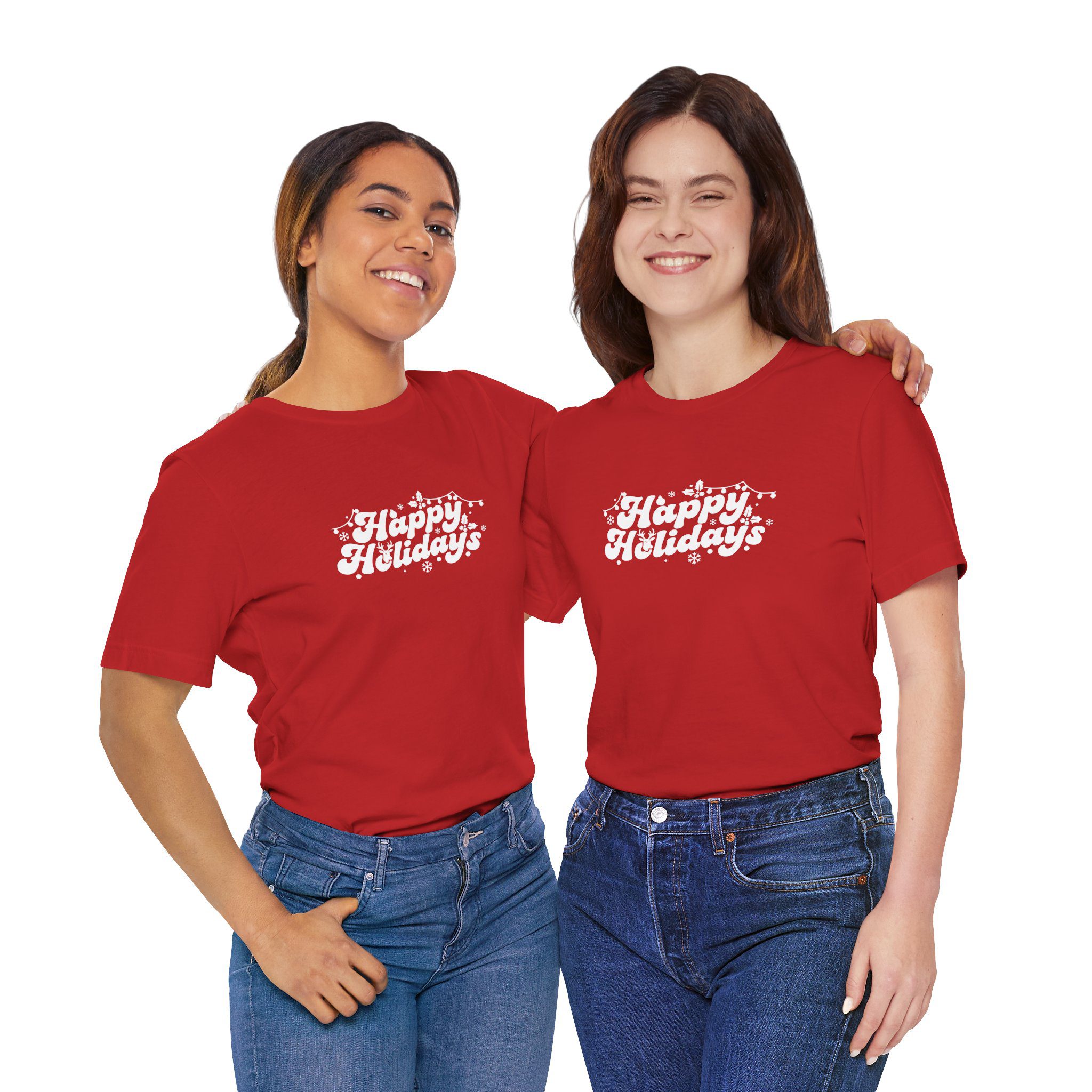Happy Holidays Christmas T-Shirt - Image 6