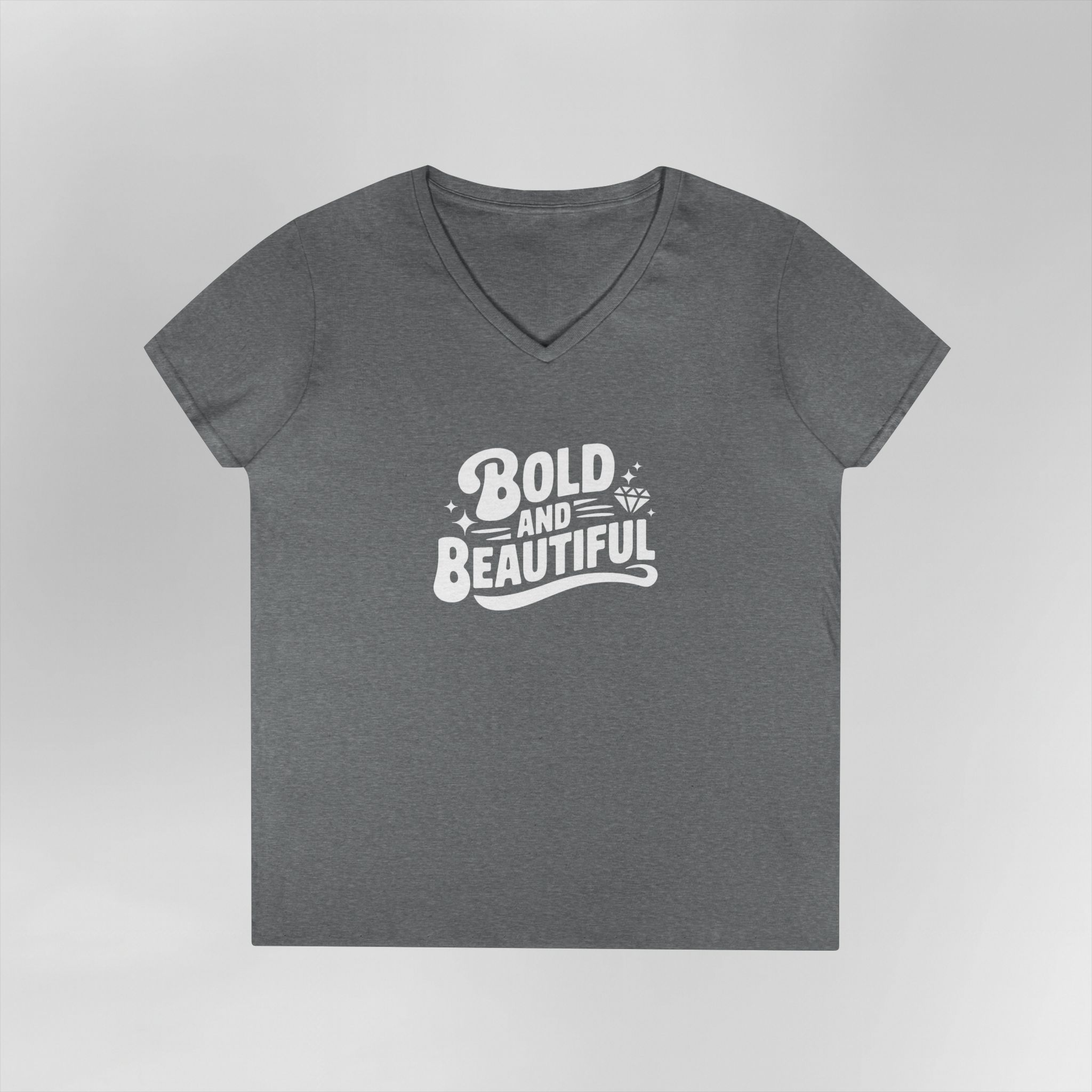 Bold and Beautiful - Ladies V-Neck T-Shirt - Image 7