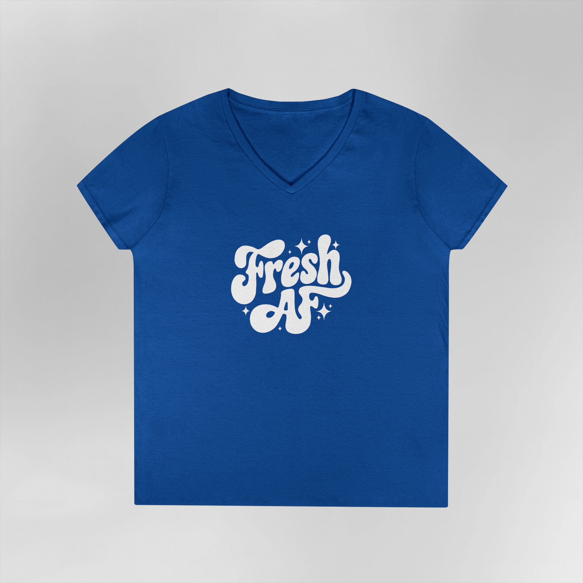 Fresh AF - Ladies' V-Neck T-Shirt - Image 16