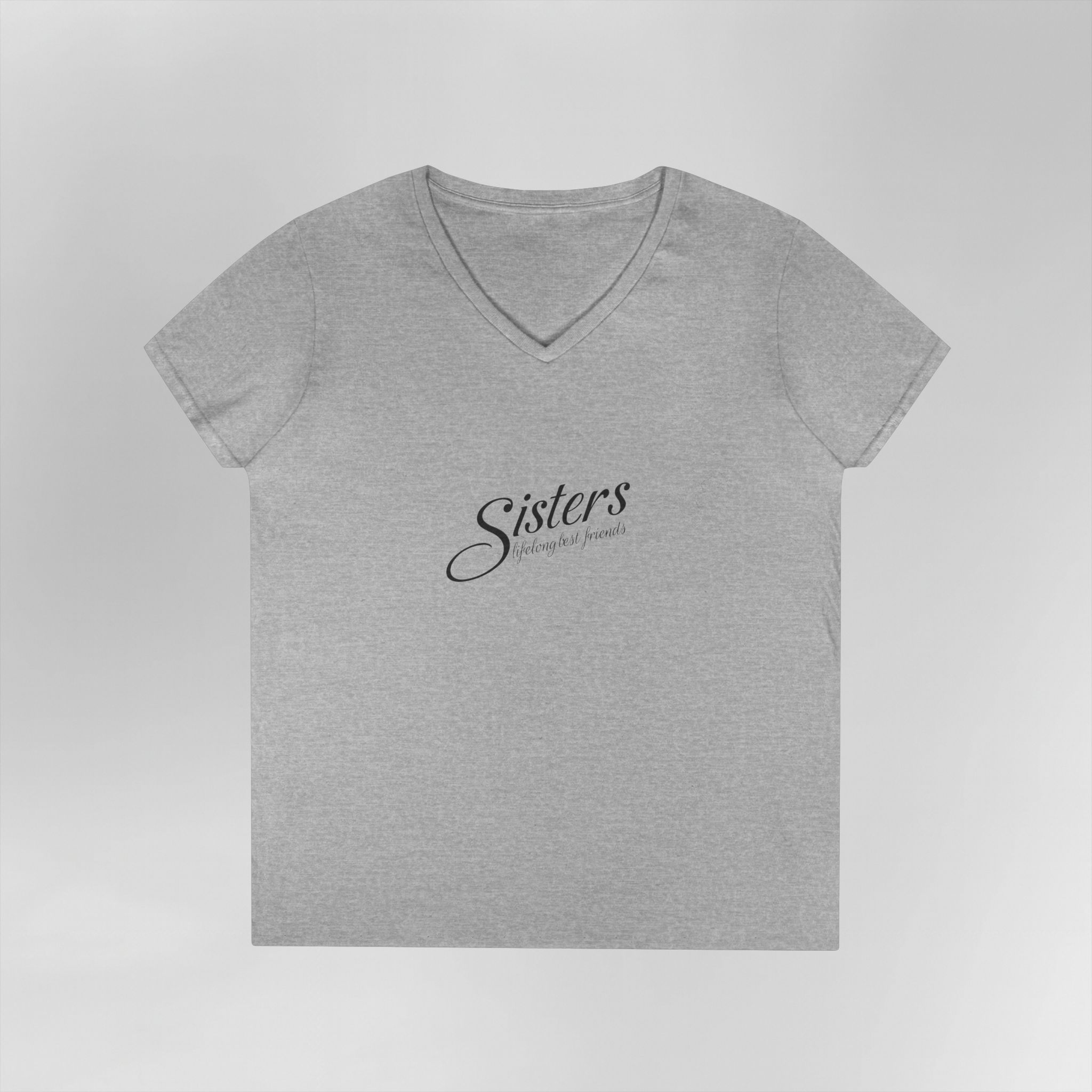 Sisters Lifelong Best Friends - Ladies V-Neck T-Shirt - Image 9