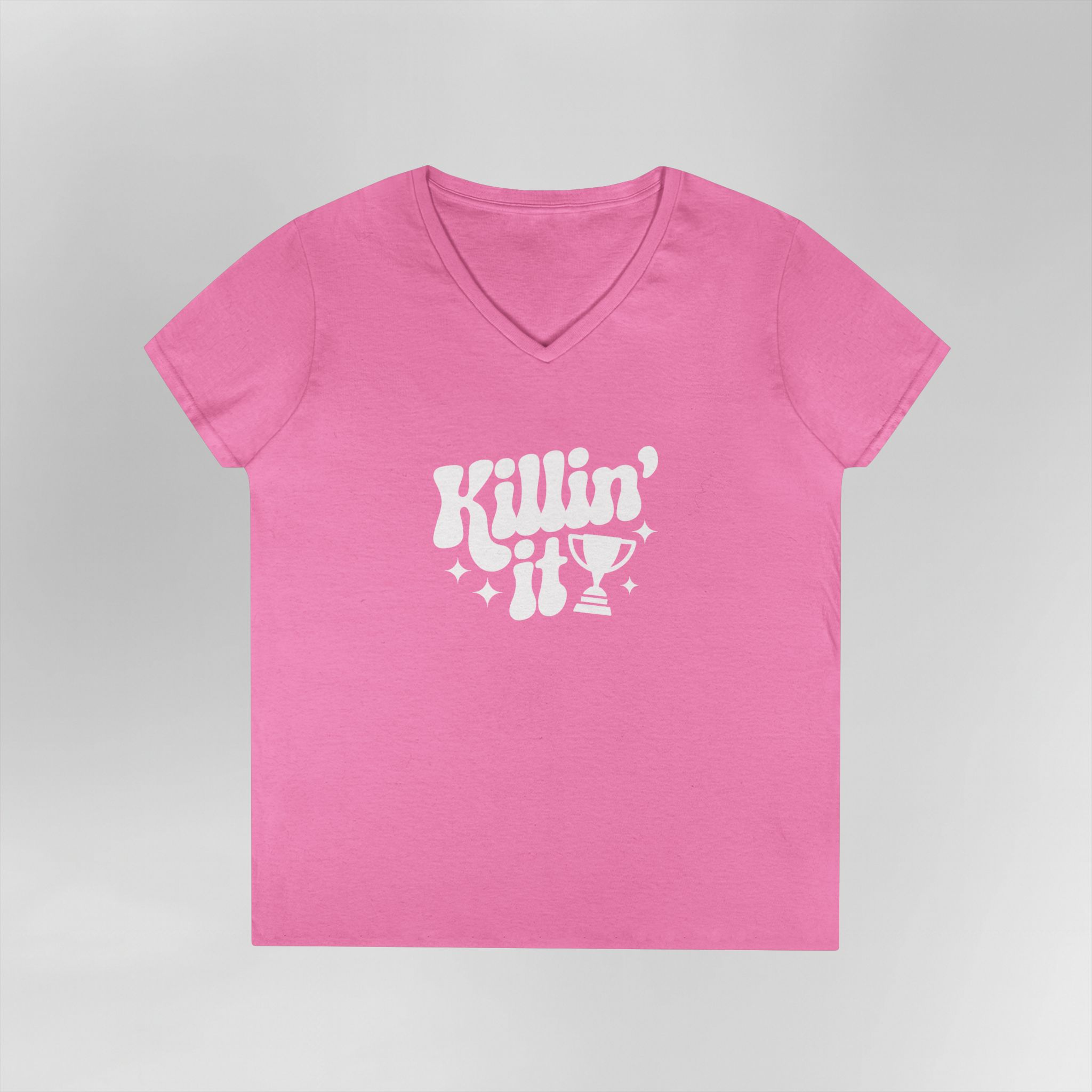 Killin' It - Ladies V-Neck Tee - Image 13