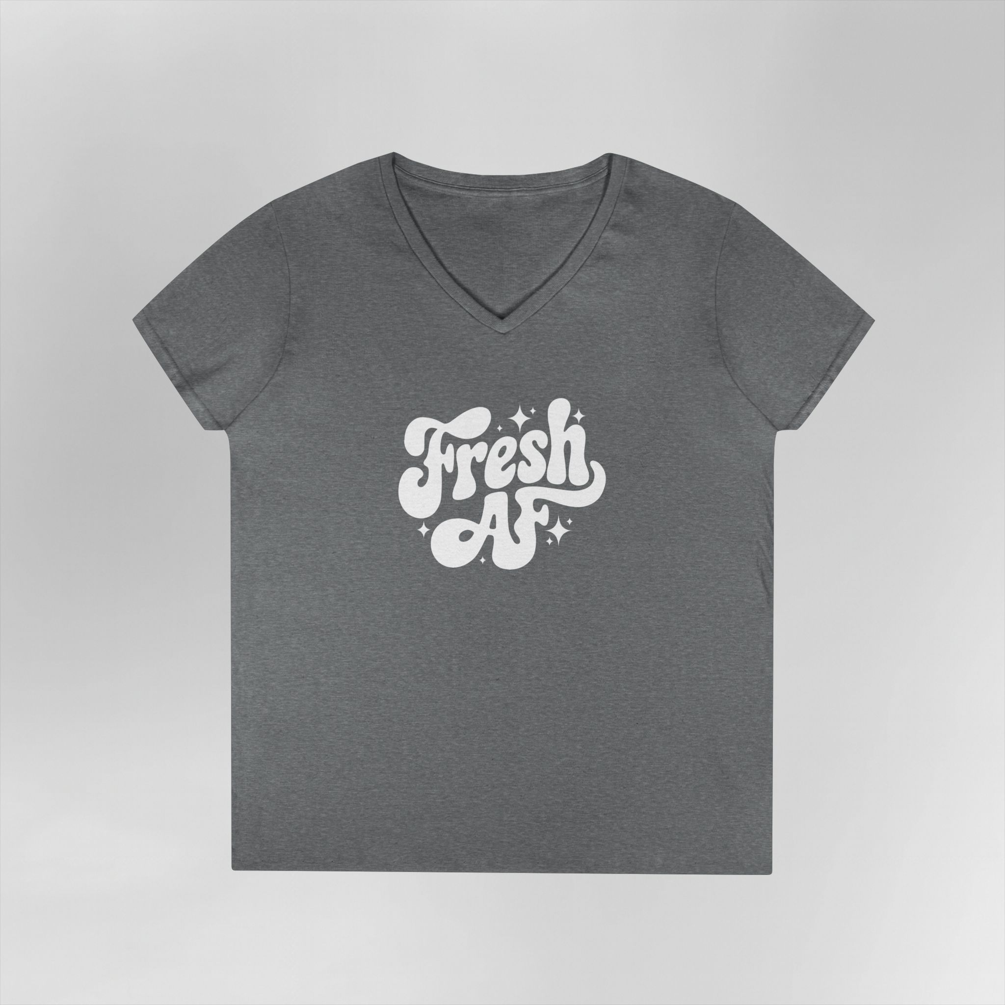 Fresh AF - Ladies' V-Neck T-Shirt - Image 10