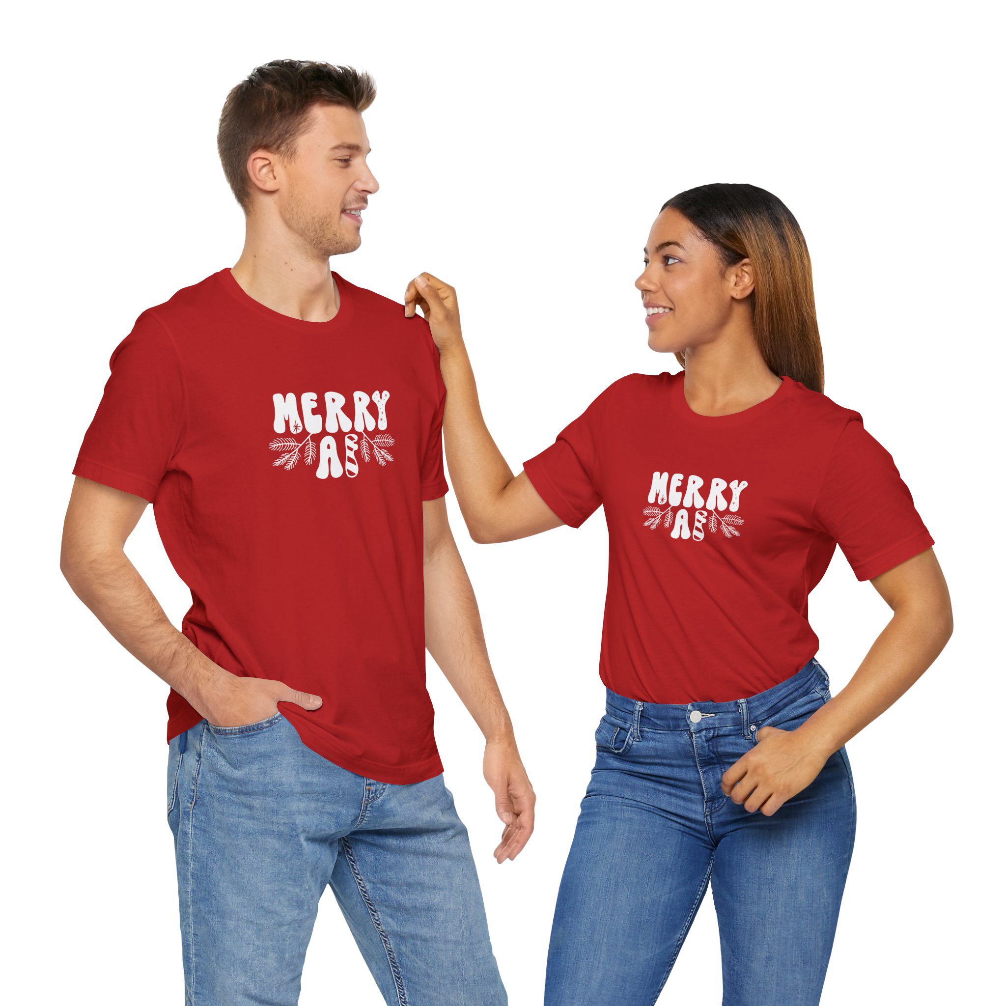 Merry AF Christmas – Unisex T-Shirt - Image 2