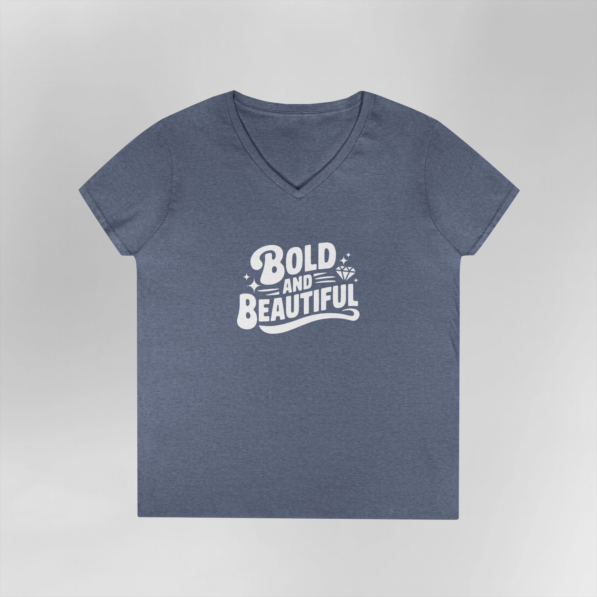 Bold and Beautiful - Ladies V-Neck T-Shirt - Image 12