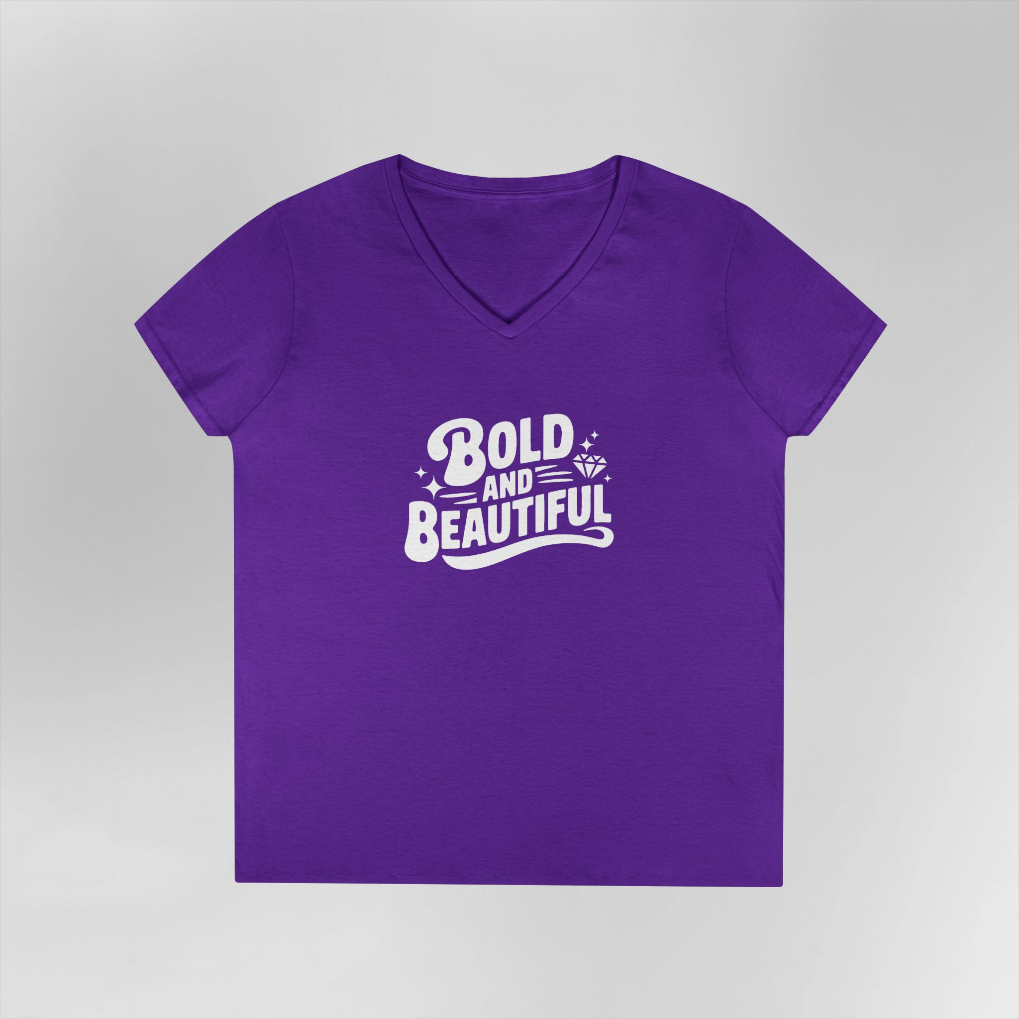 Bold and Beautiful - Ladies V-Neck T-Shirt - Image 13