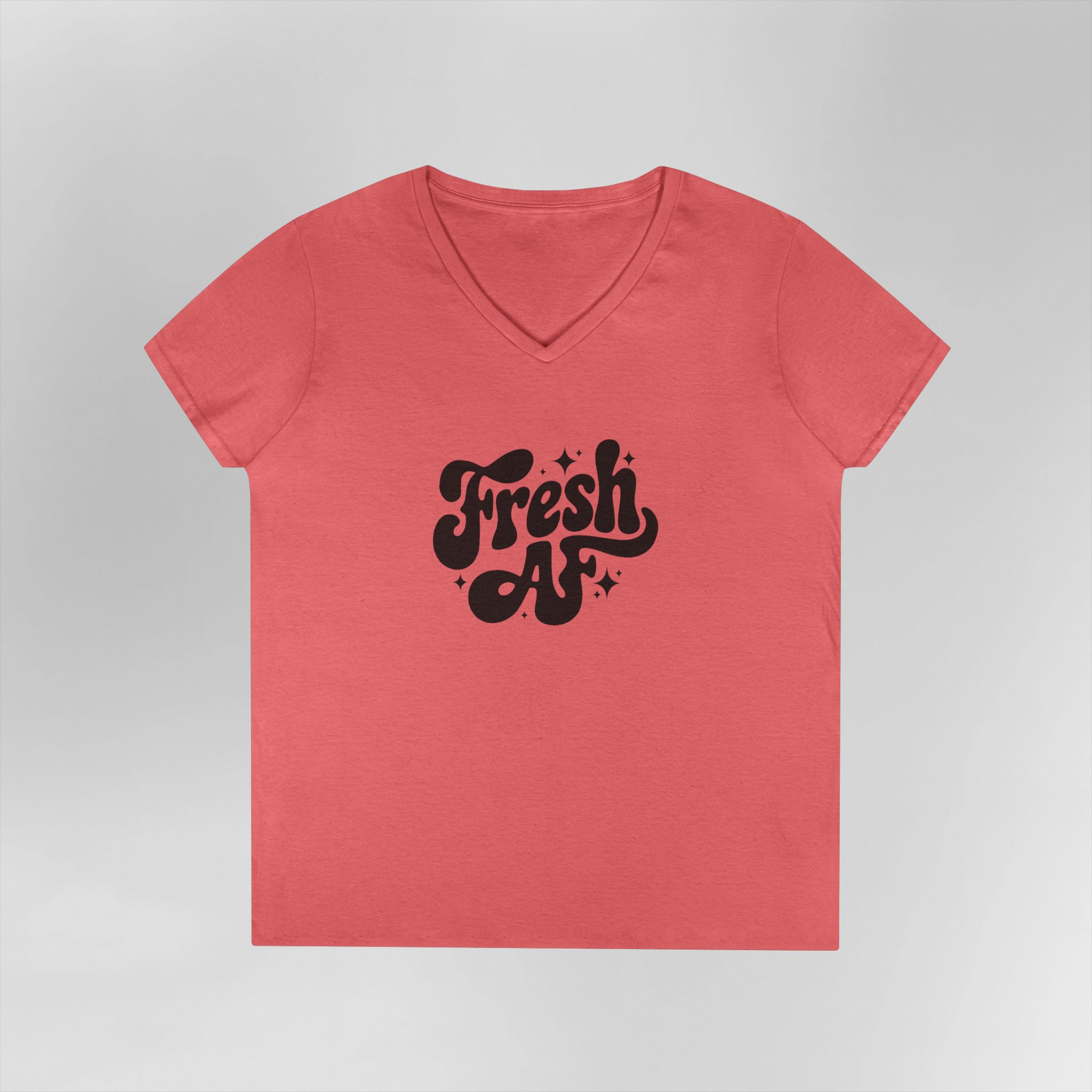 Fresh AF - Ladies' V-Neck T-Shirt - Image 6