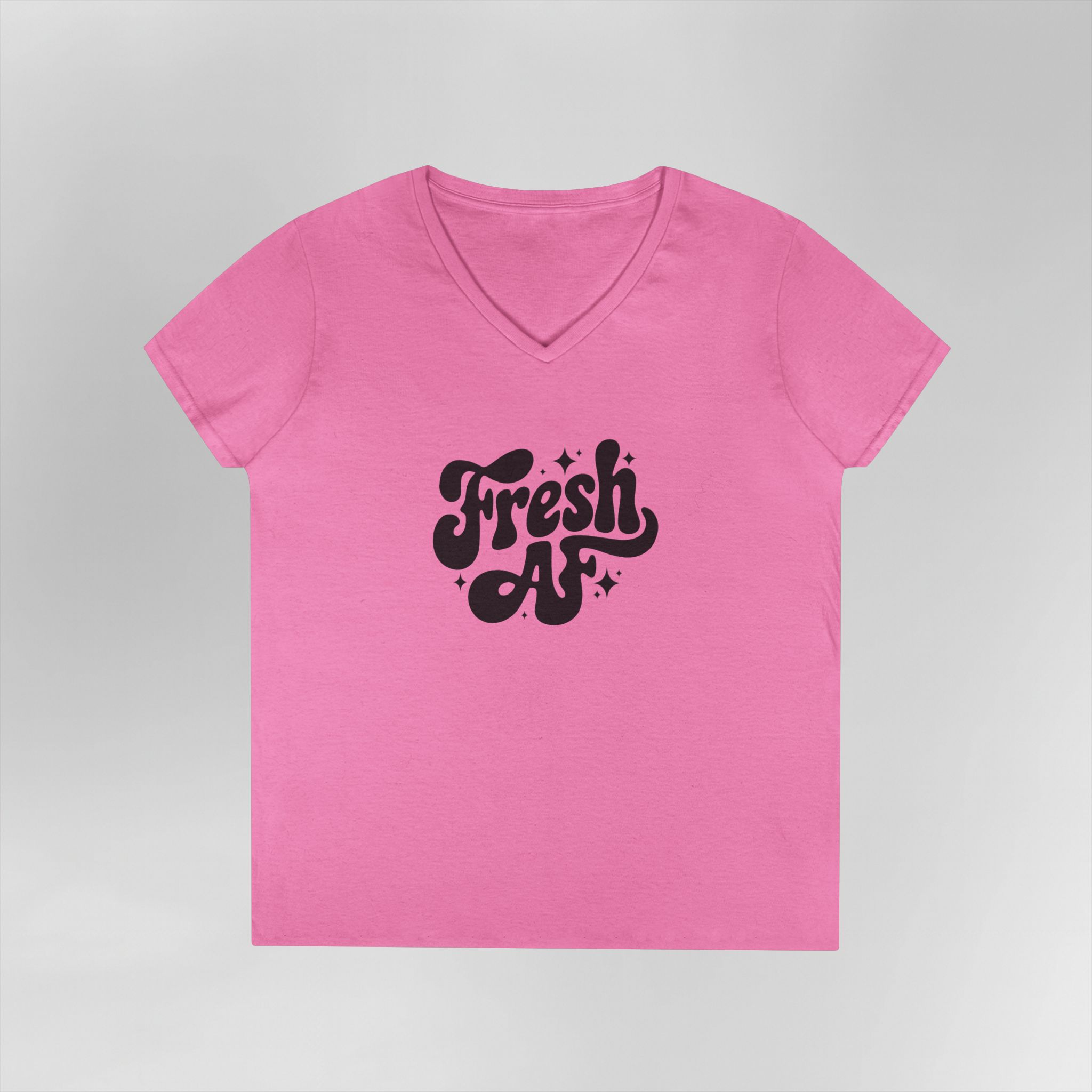 Fresh AF - Ladies' V-Neck T-Shirt - Image 24