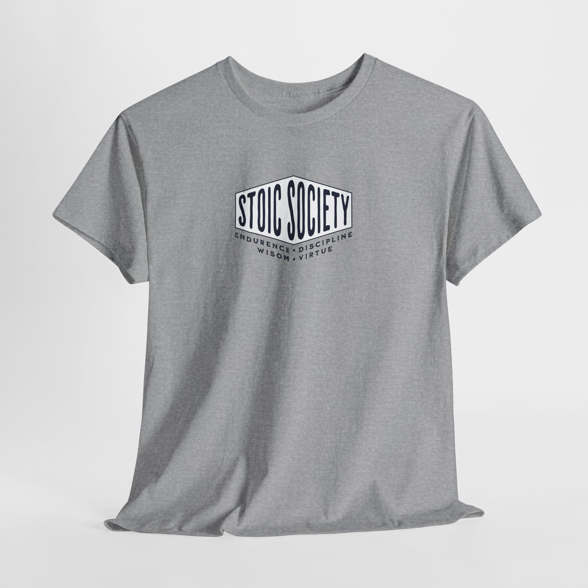 Stoic Society Pilars - Unisex Heavy Cotton T-Shirt - Image 5