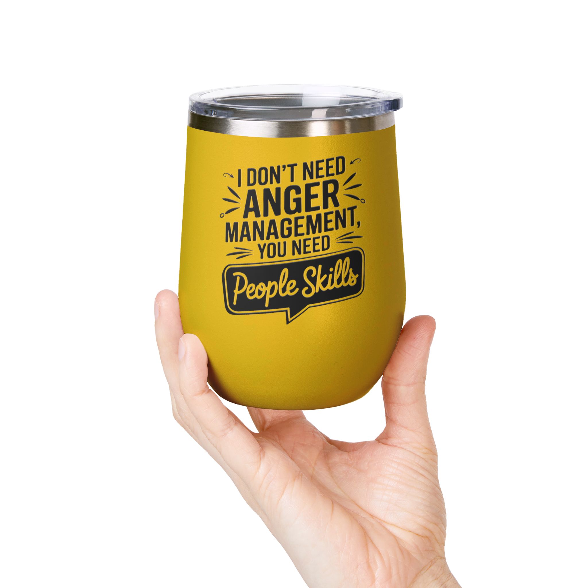 Anger Management - Wine Tumbler, 12oz - Image 3