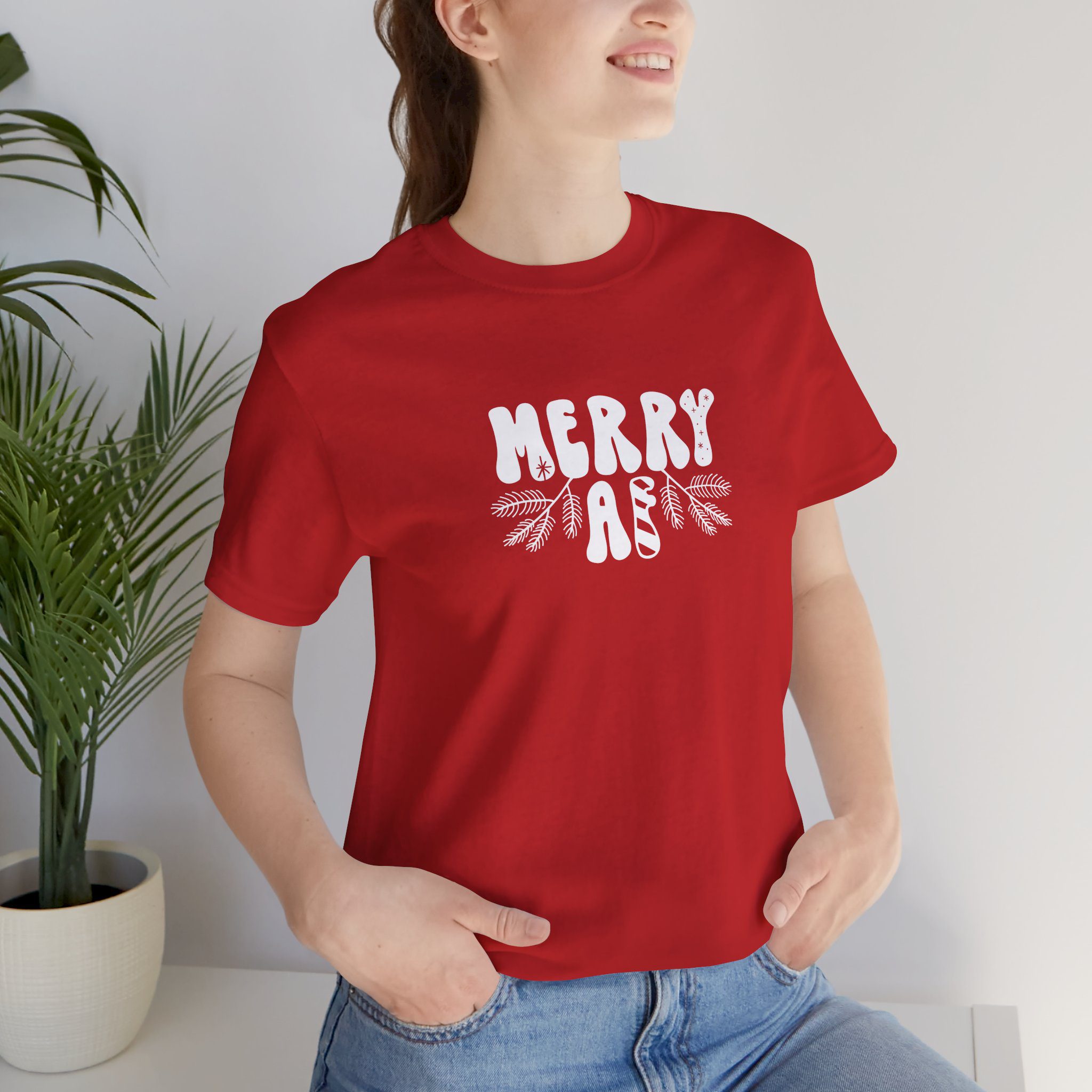 Merry AF Christmas – Unisex T-Shirt - Image 5