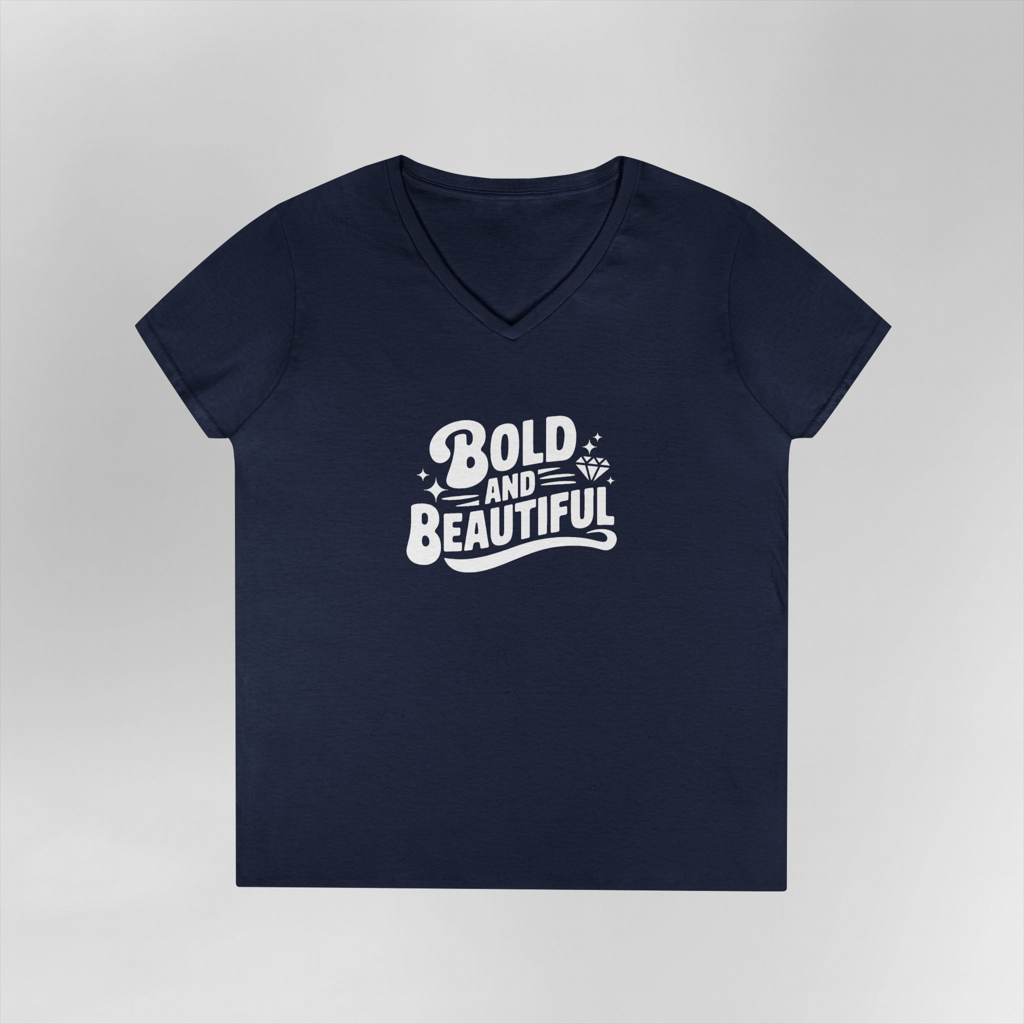 Bold and Beautiful - Ladies V-Neck T-Shirt - Image 11