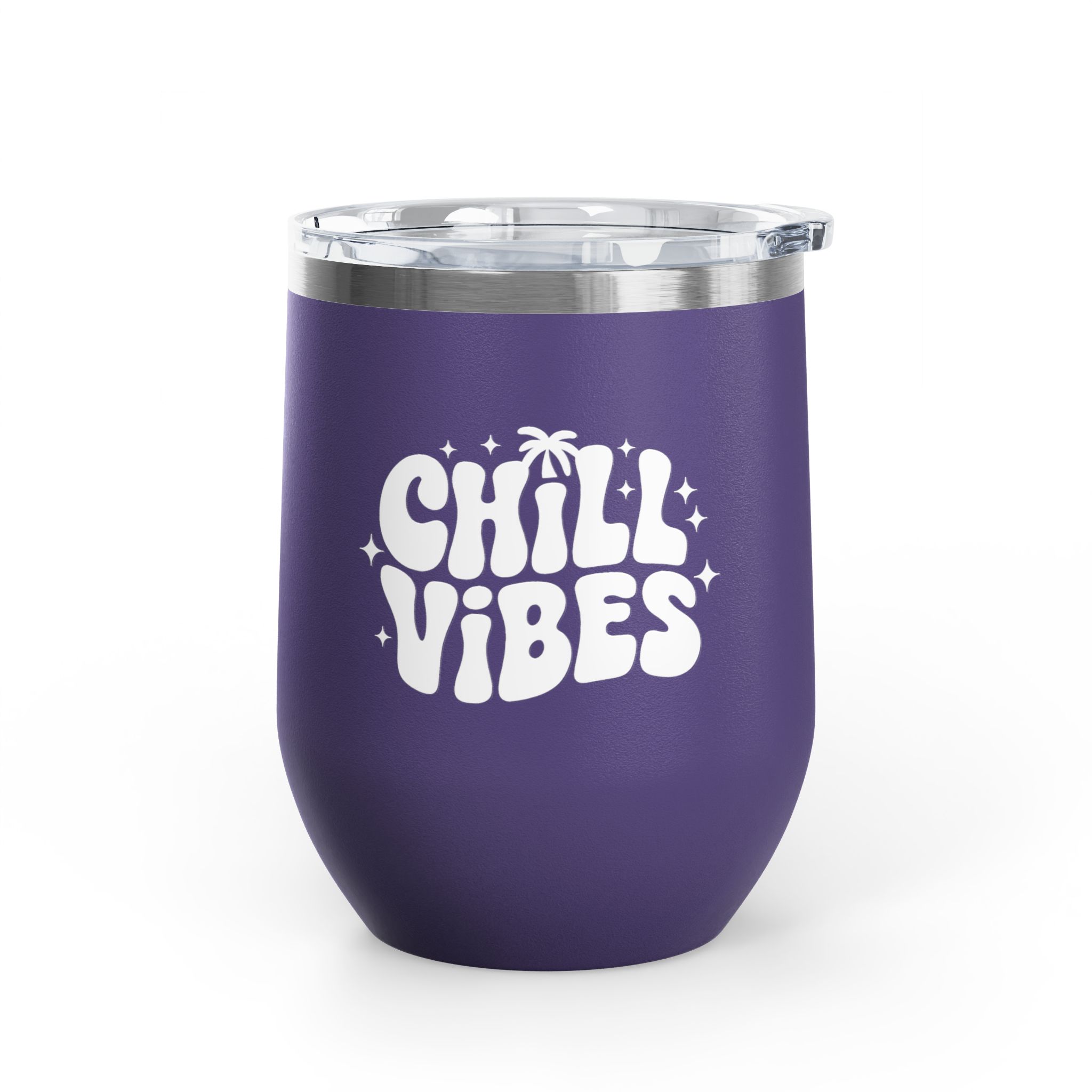 Chill Vibes - Wine Tumbler, 12oz - Image 8