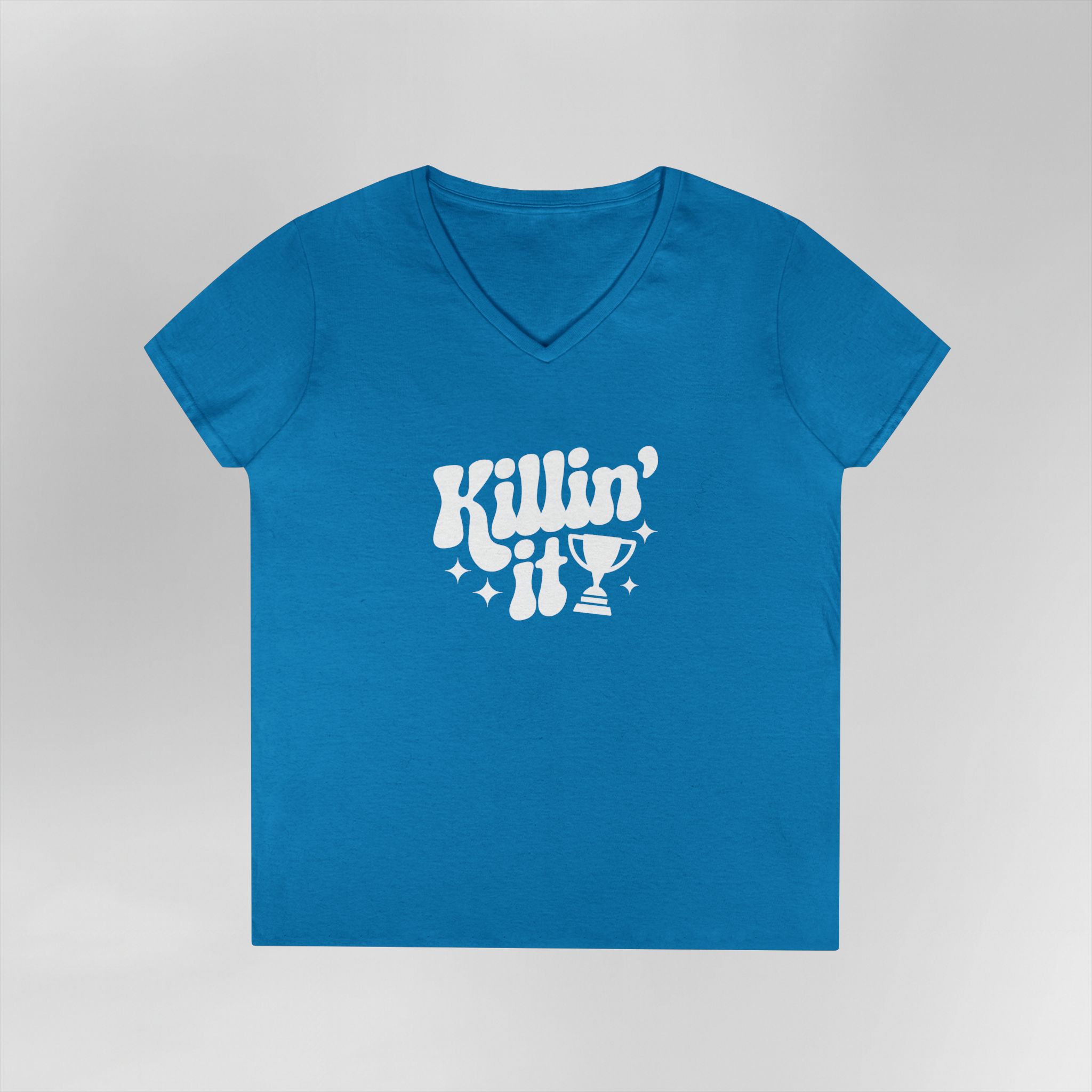 Killin' It - Ladies V-Neck Tee - Image 8