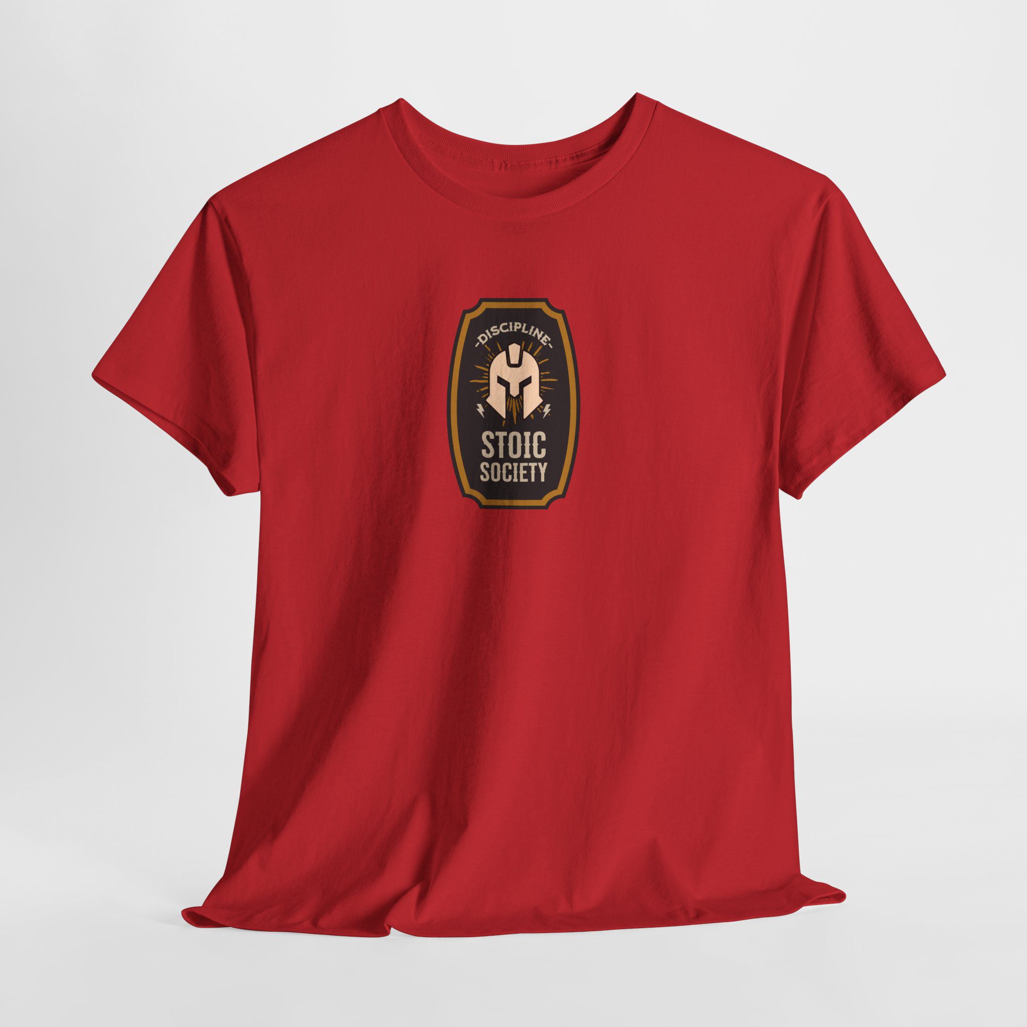 Stoic Society Discipline - Unisex Heavy Cotton T-Shirt - Image 5