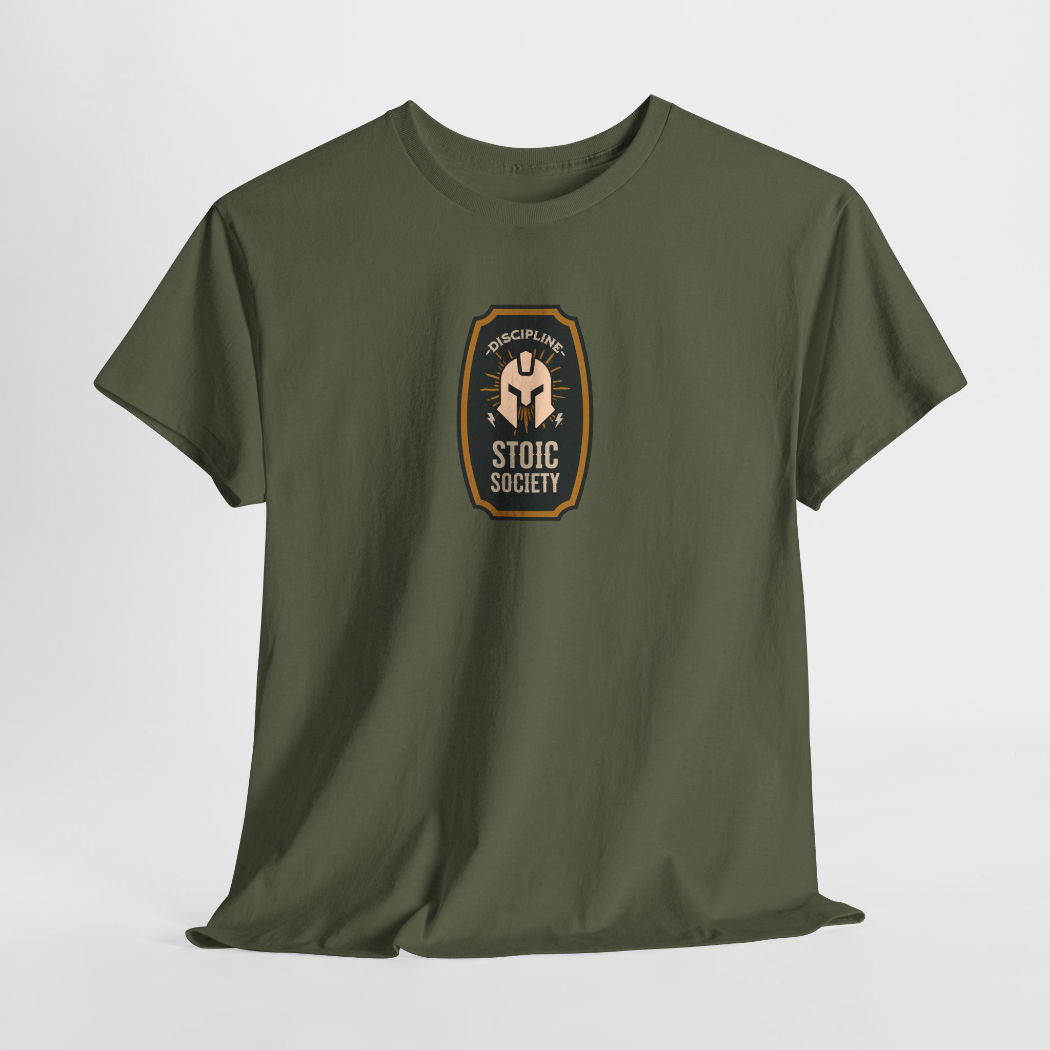 Stoic Society Discipline - Unisex Heavy Cotton T-Shirt - Image 4