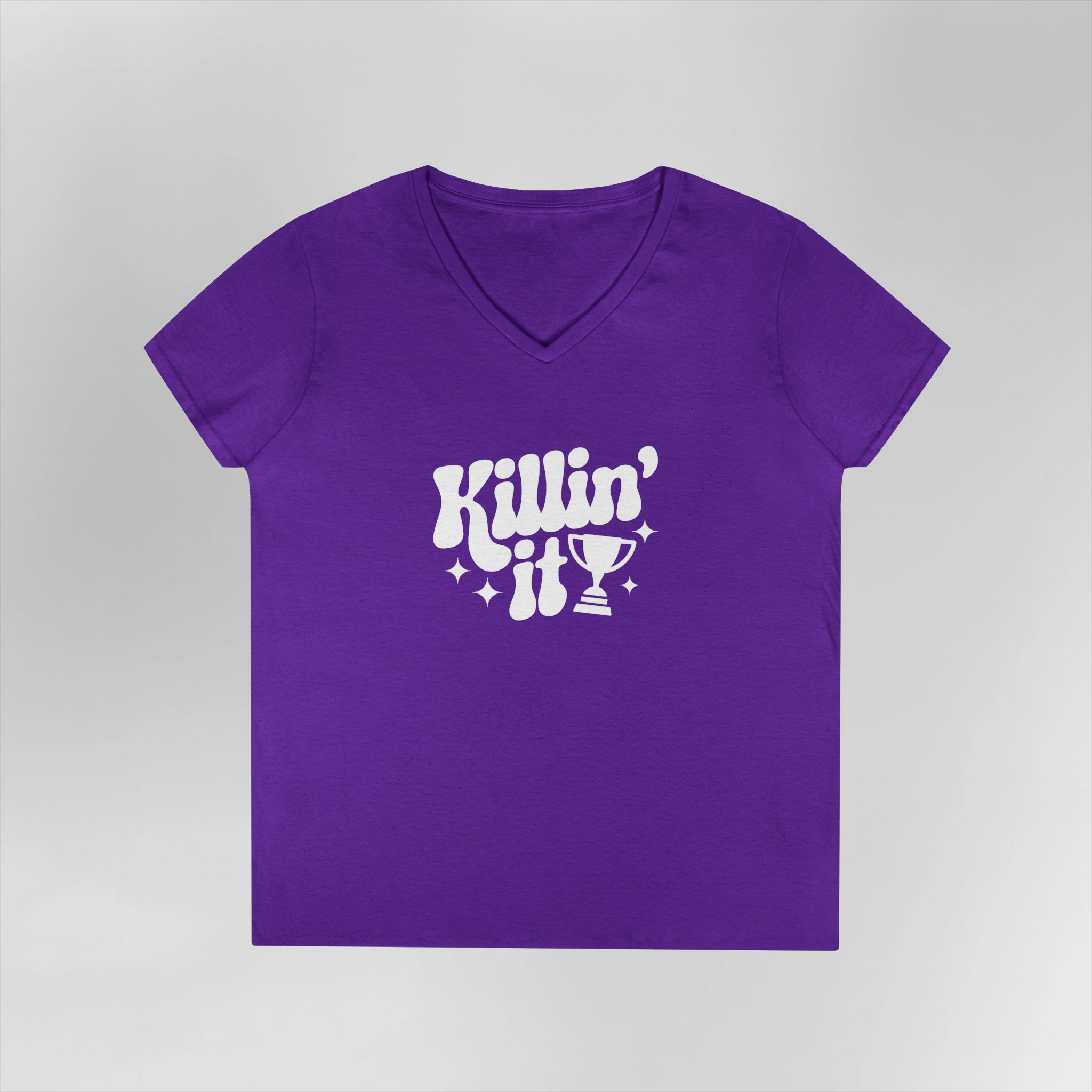 Killin' It - Ladies V-Neck Tee - Image 12