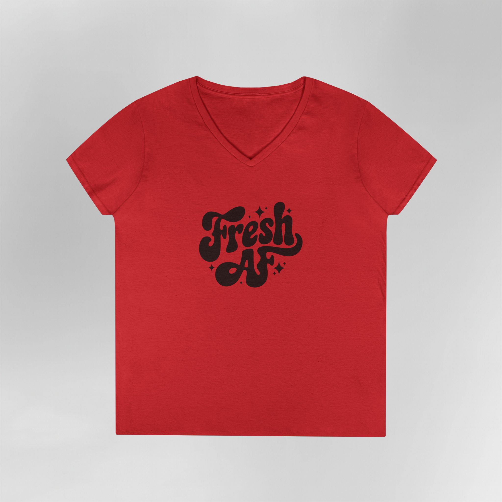 Fresh AF - Ladies' V-Neck T-Shirt - Image 28