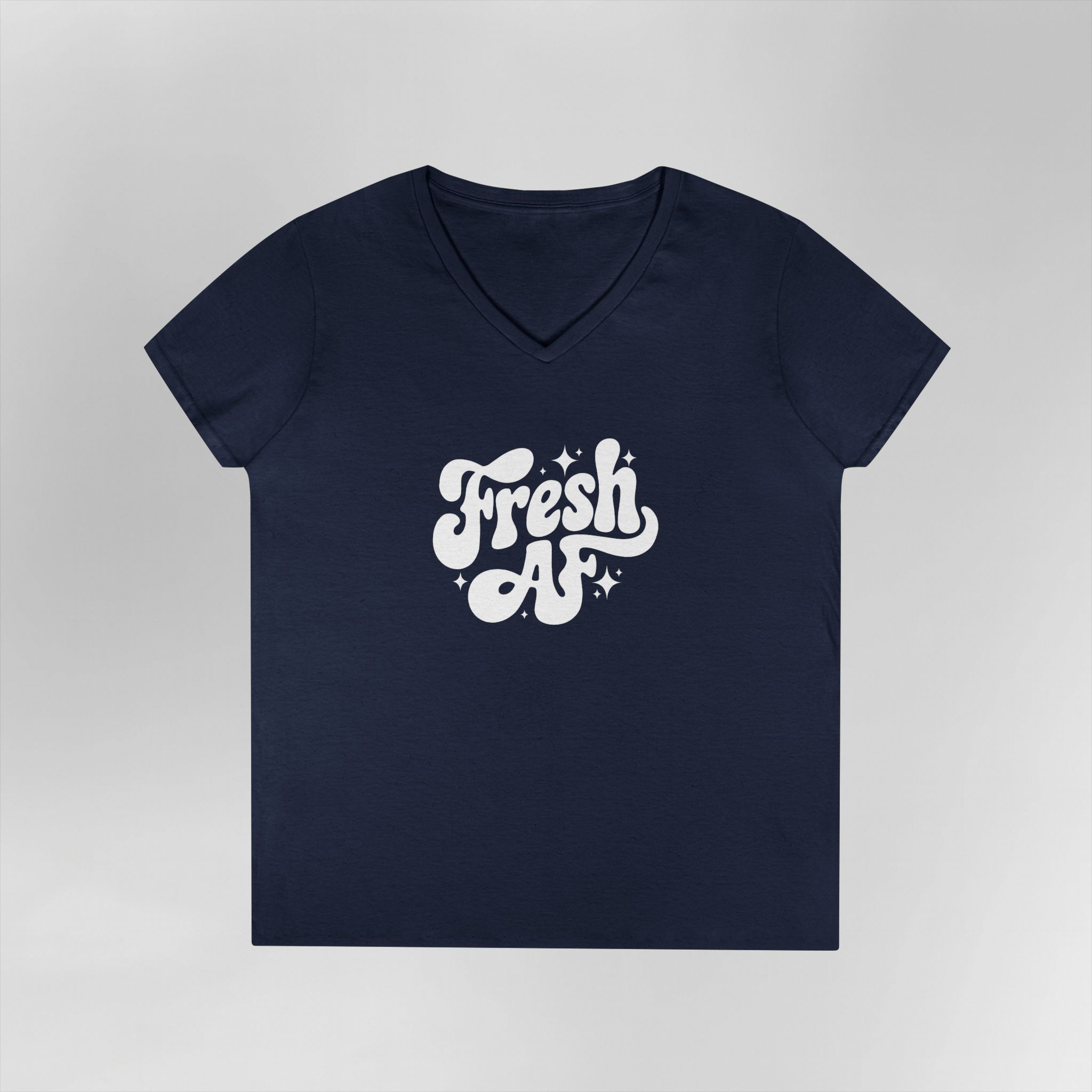 Fresh AF - Ladies' V-Neck T-Shirt - Image 18